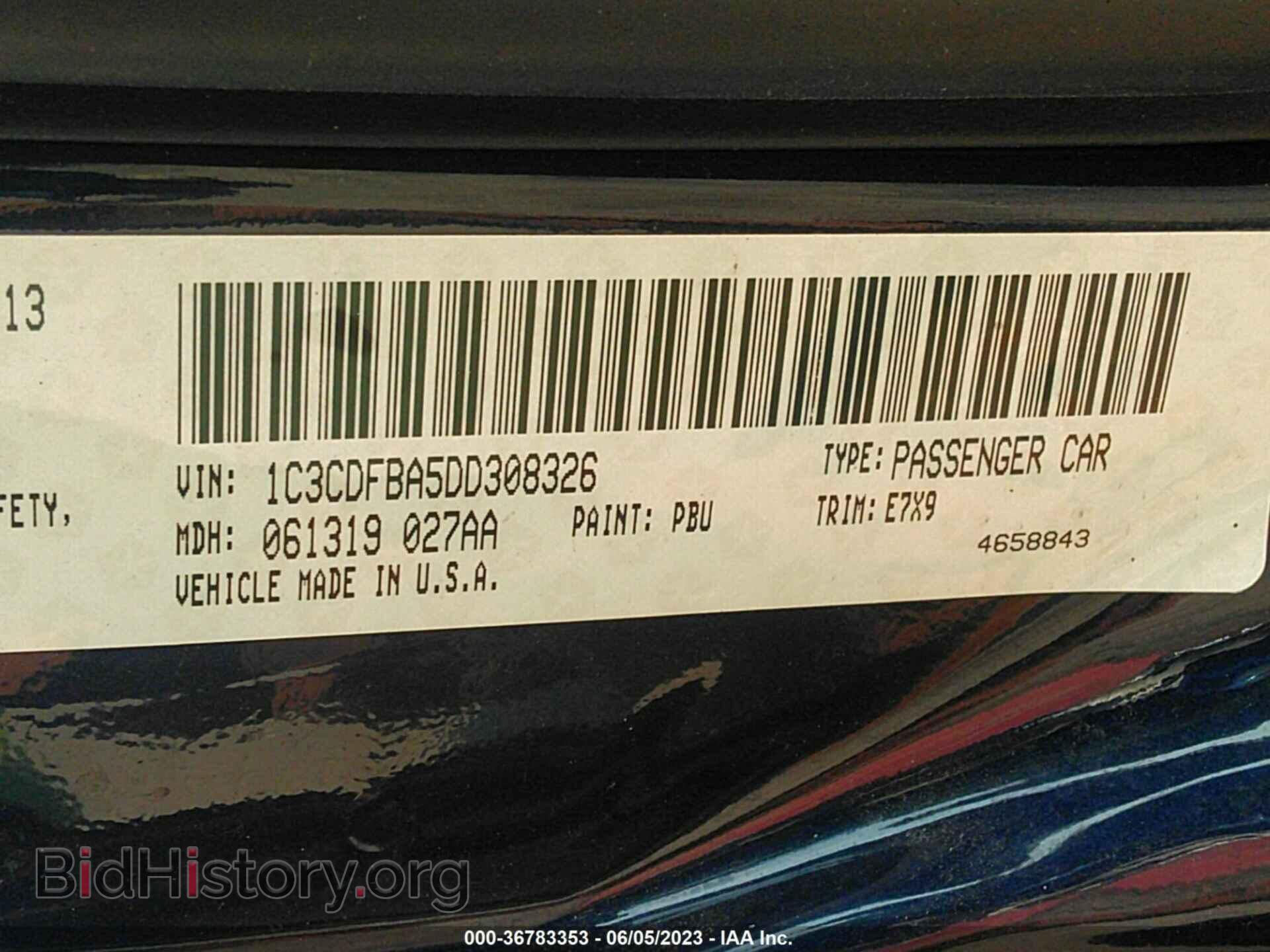 2013 DODGE DART - VIN: 1C3CDFBA5DD308326 - Photo 9