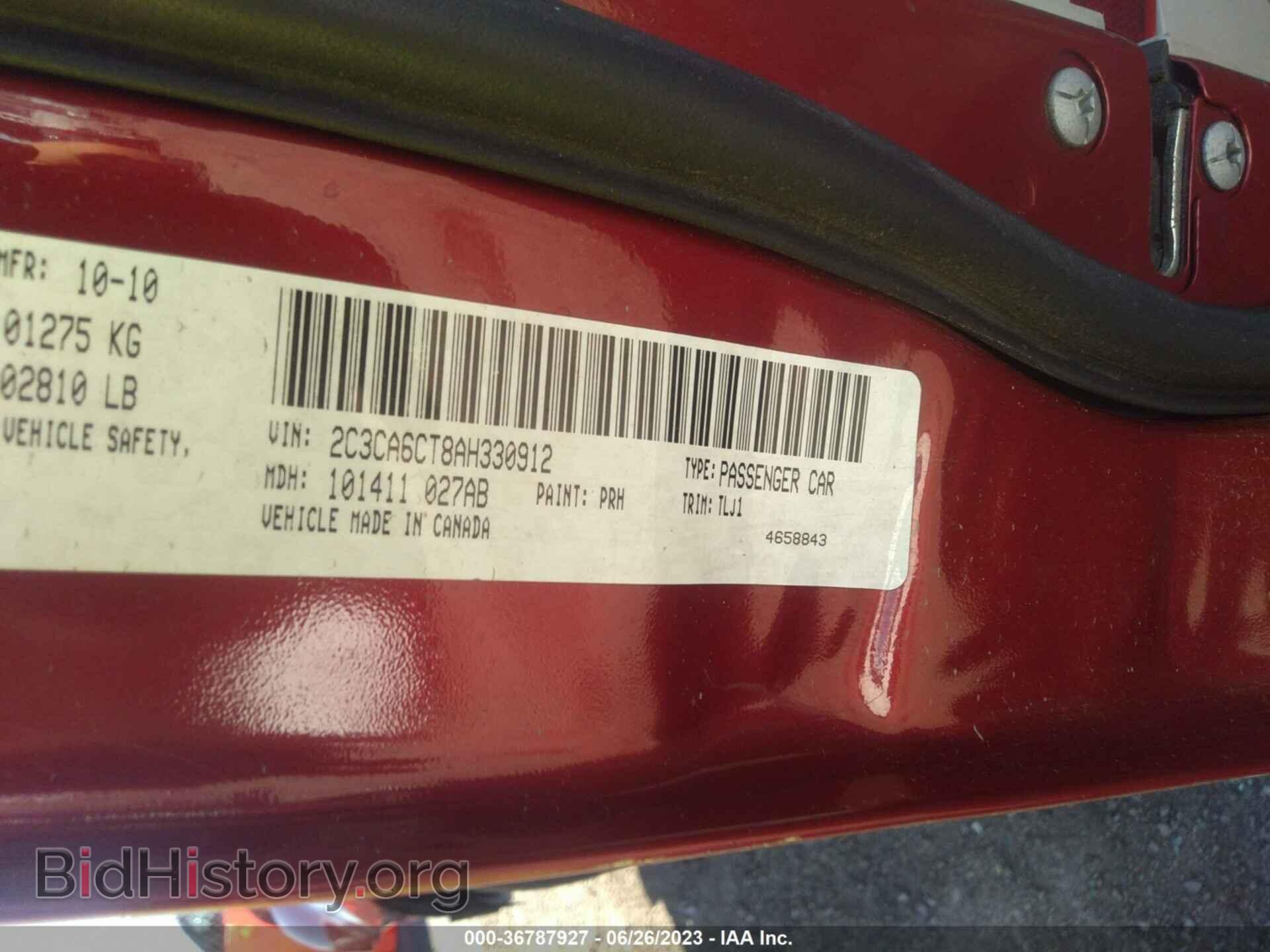 2010 CHRYSLER 300C - VIN: 2C3CA6CT8AH330912 - Фото 9