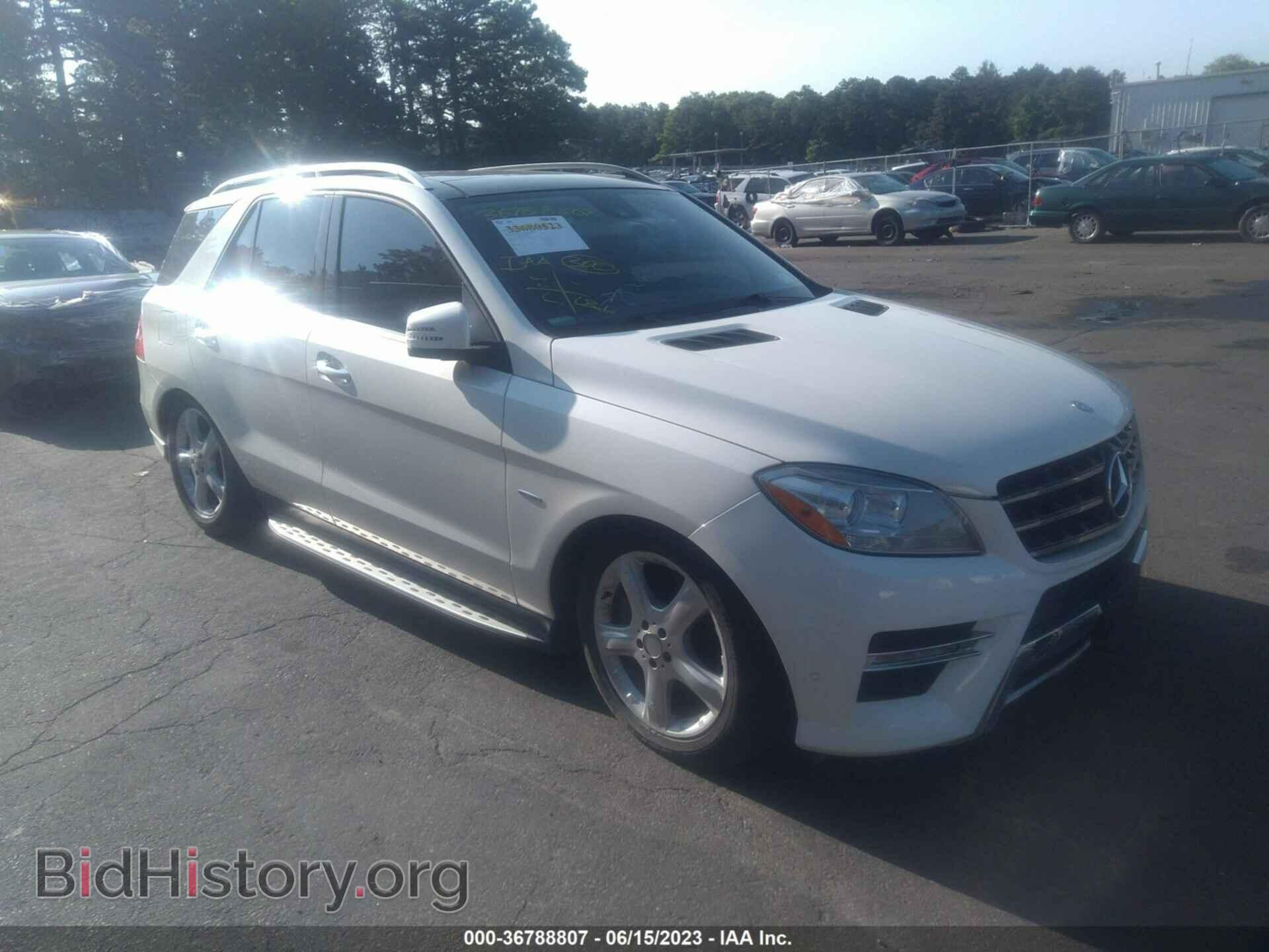 Photo 4JGDA7DBXCA046139 - MERCEDES-BENZ M-CLASS 2012