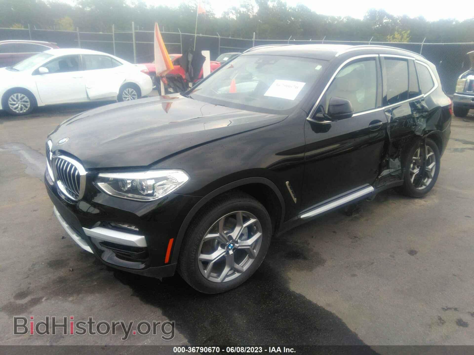 2021 BMW X3 - VIN: 5UXTY3C06M9E36955 - Фото 2