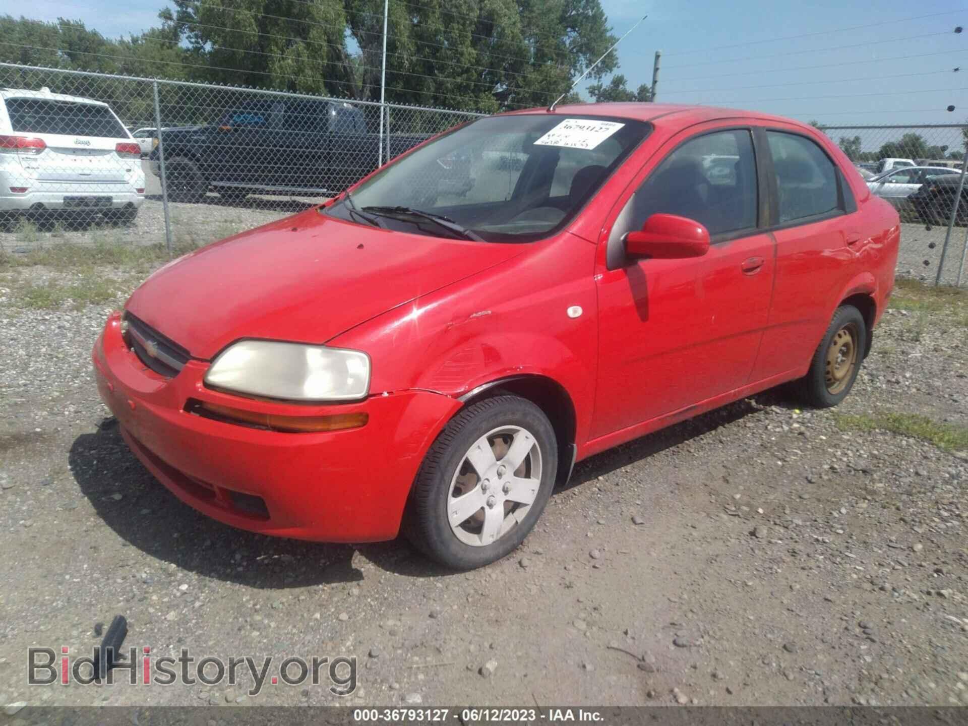2006 CHEVROLET AVEO - VIN: KL1TD56686B581262 - Фото 2