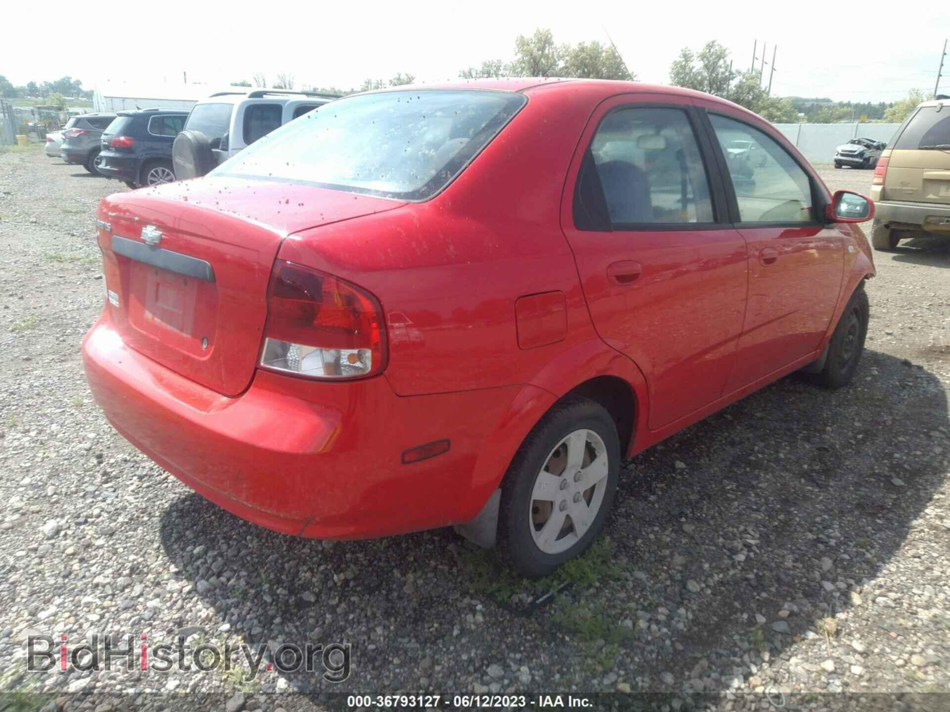 2006 CHEVROLET AVEO - VIN: KL1TD56686B581262 - Фото 4