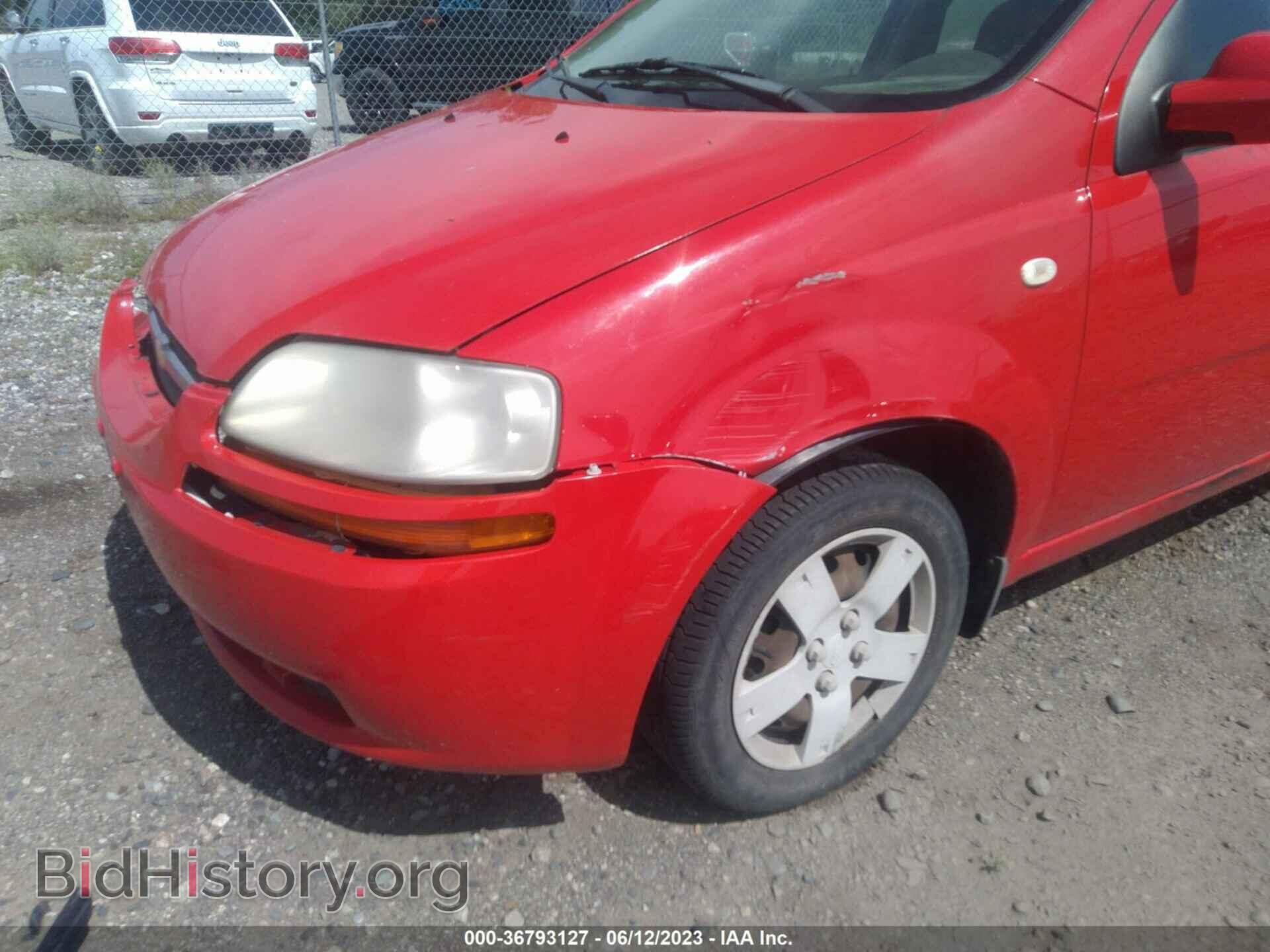 2006 CHEVROLET AVEO - VIN: KL1TD56686B581262 - Фото 6