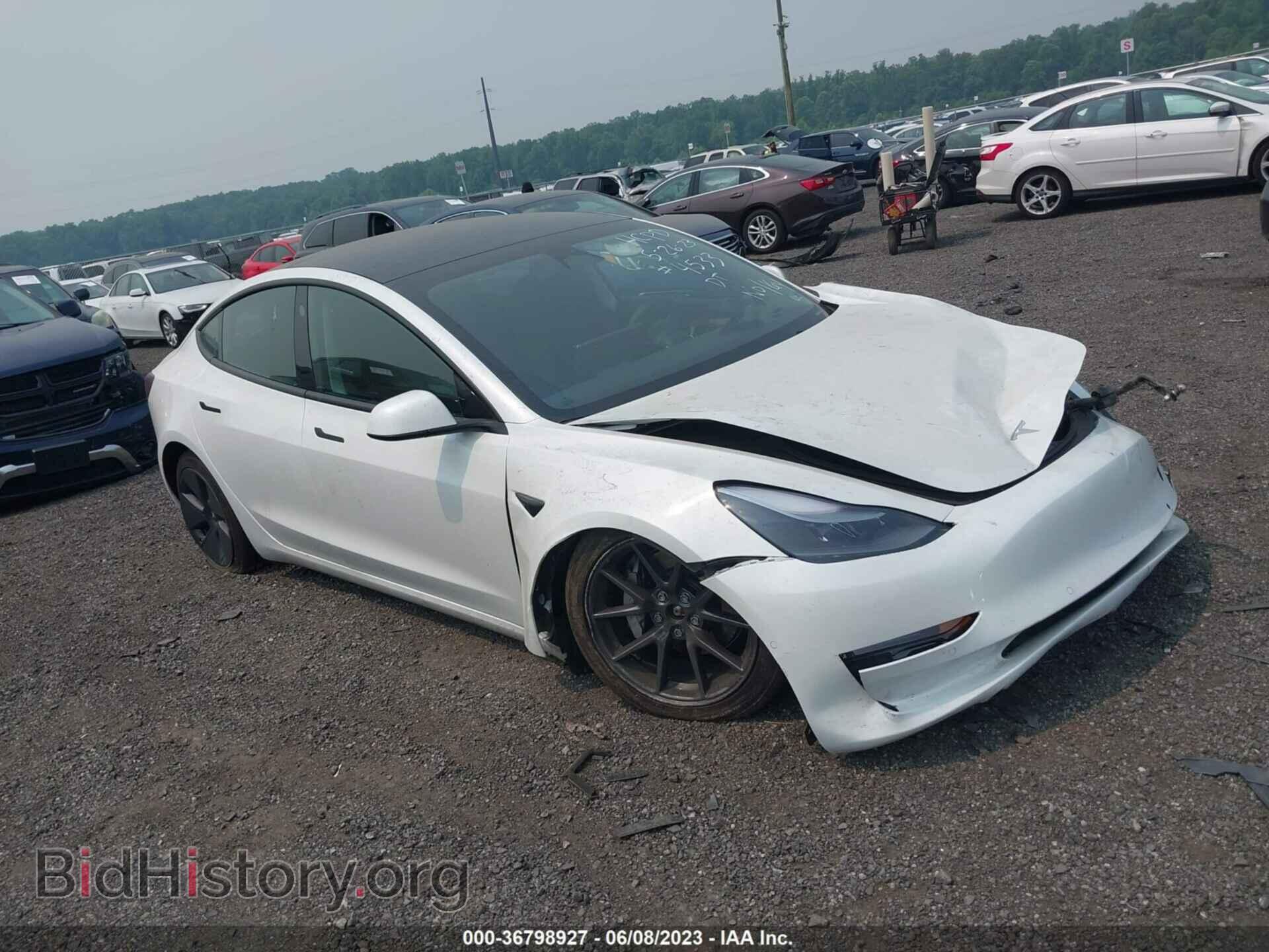 Photo 5YJ3E1EB0NF274533 - TESLA MODEL 3 2022