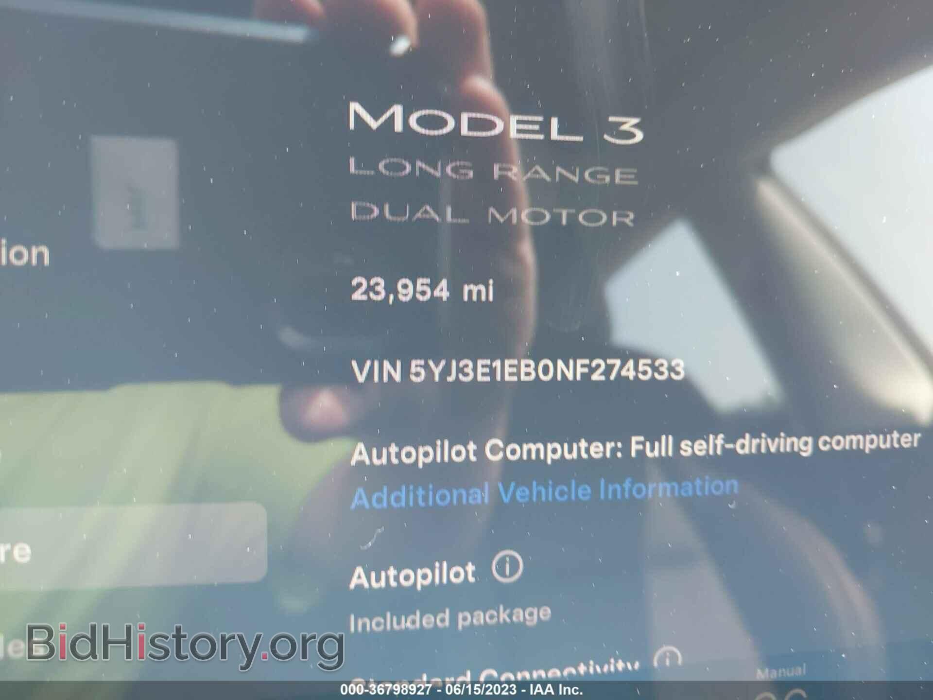 2022 TESLA MODEL 3 - VIN: 5YJ3E1EB0NF274533 - Фото 13