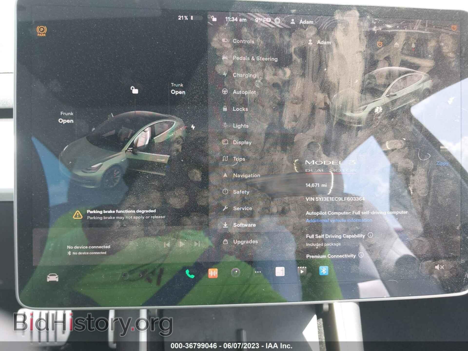 2020 TESLA MODEL 3 - VIN: 5YJ3E1EC9LF603364 - Фото 7