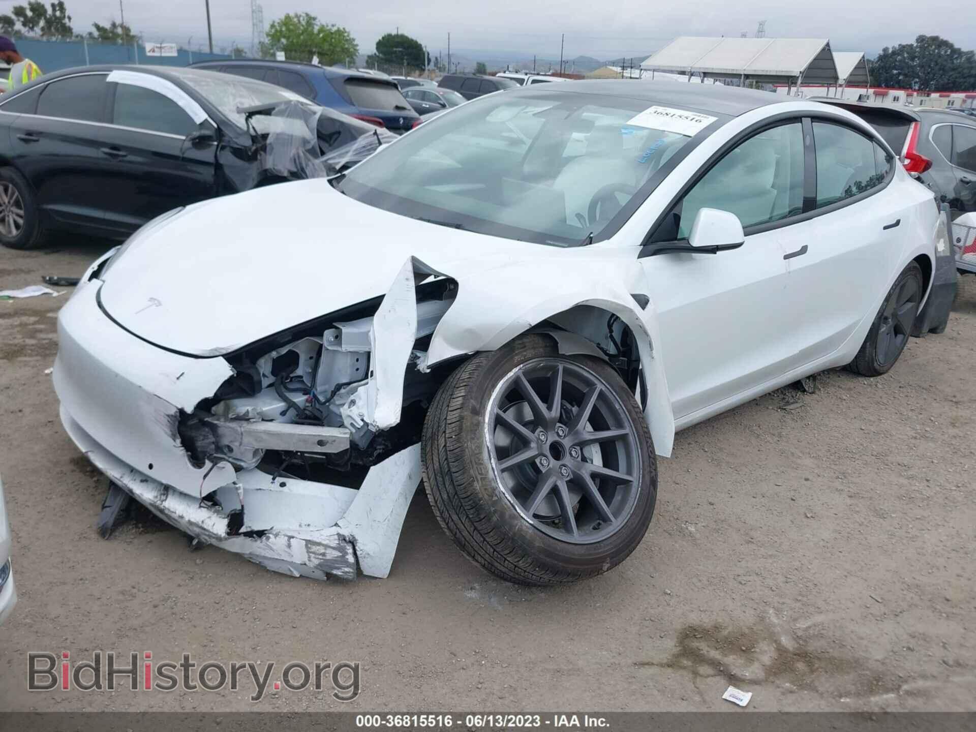 2022 TESLA MODEL 3 - VIN: 5YJ3E1EA4NF322204 - Фото 2