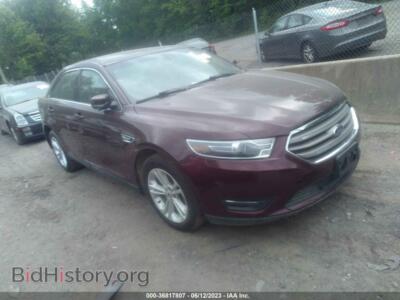2018 Ford TAURUS SEL, burgundy — VIN 1FAHP2E82JG130952, IAAI