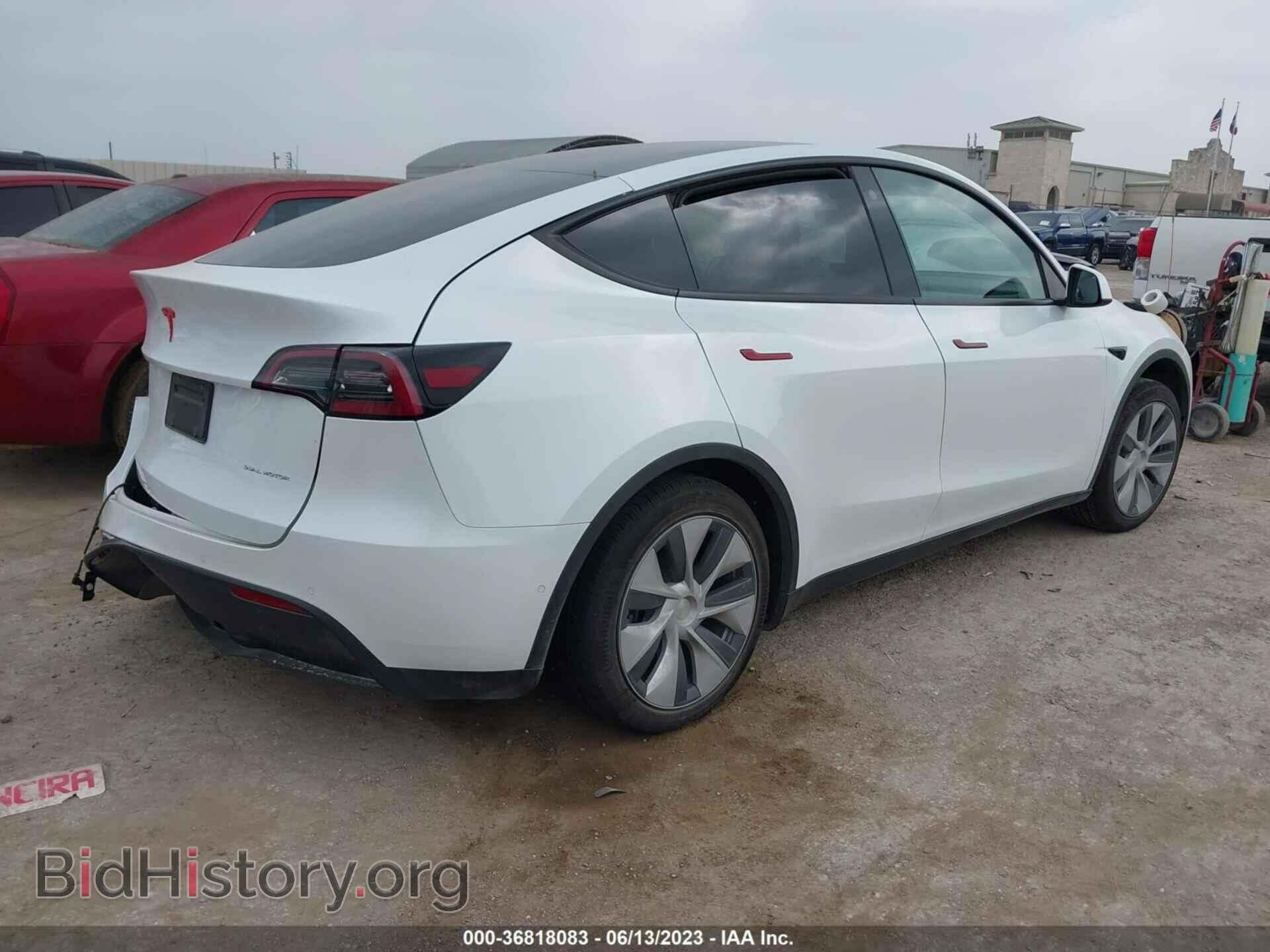 2022 TESLA MODEL Y - VIN: 7SAYGDEE2NA010418 - Фото 4