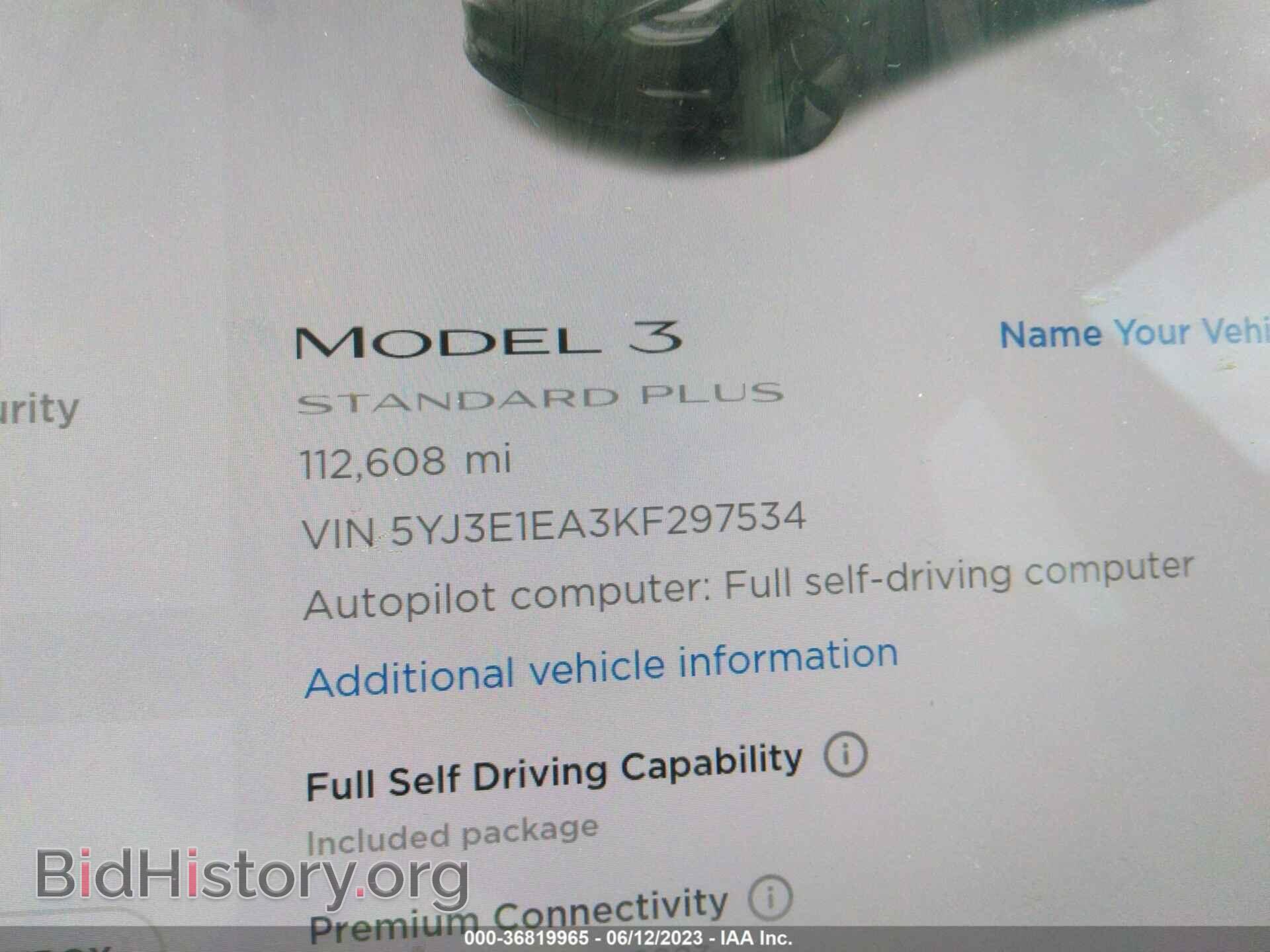 2019 TESLA MODEL 3 - VIN: 5YJ3E1EA3KF297534 - Фото 7