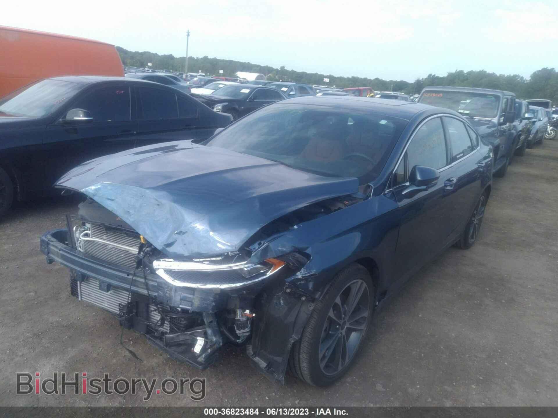 2019 FORD FUSION - VIN: 3FA6P0D92KR131387 - Фото 2