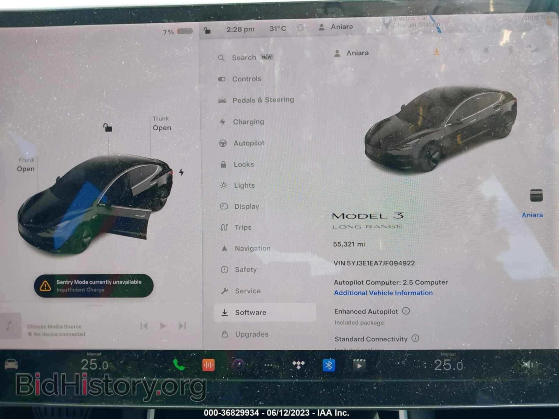 2018 TESLA MODEL 3 - VIN: 5YJ3E1EA7JF094922 - Фото 7