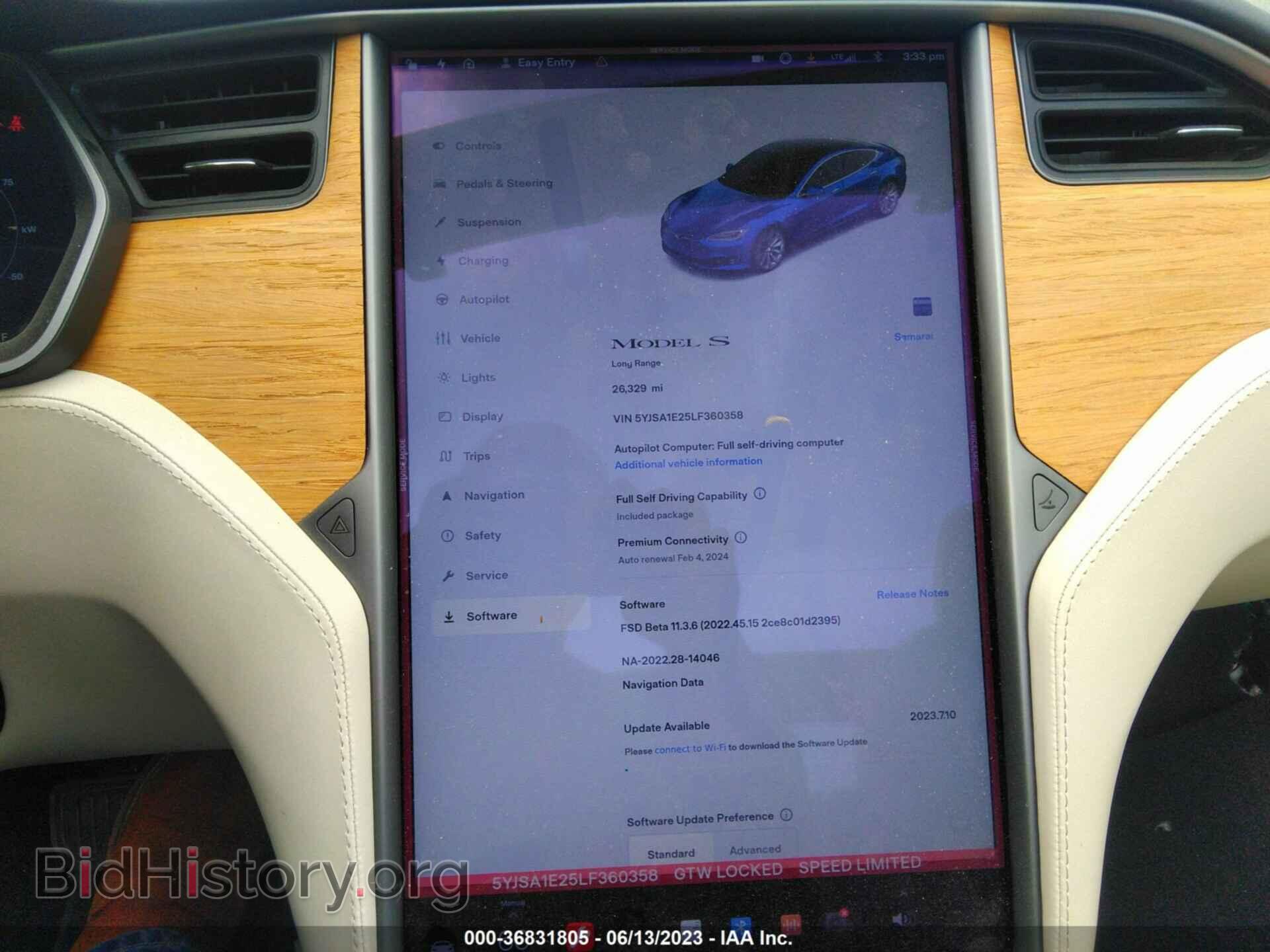 2020 TESLA MODEL S - VIN: 5YJSA1E25LF360358 - Фото 18