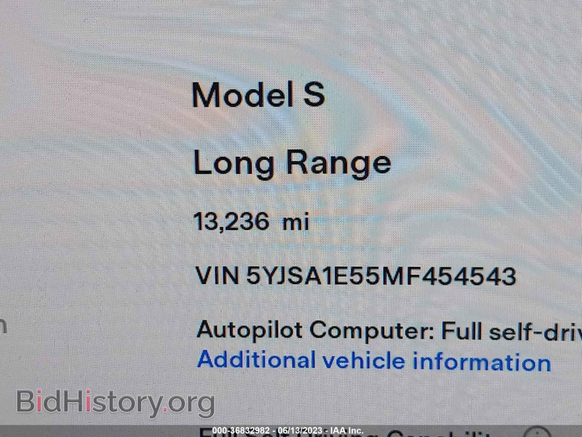 2021 TESLA MODEL S - VIN: 5YJSA1E55MF454543 - Photo 7