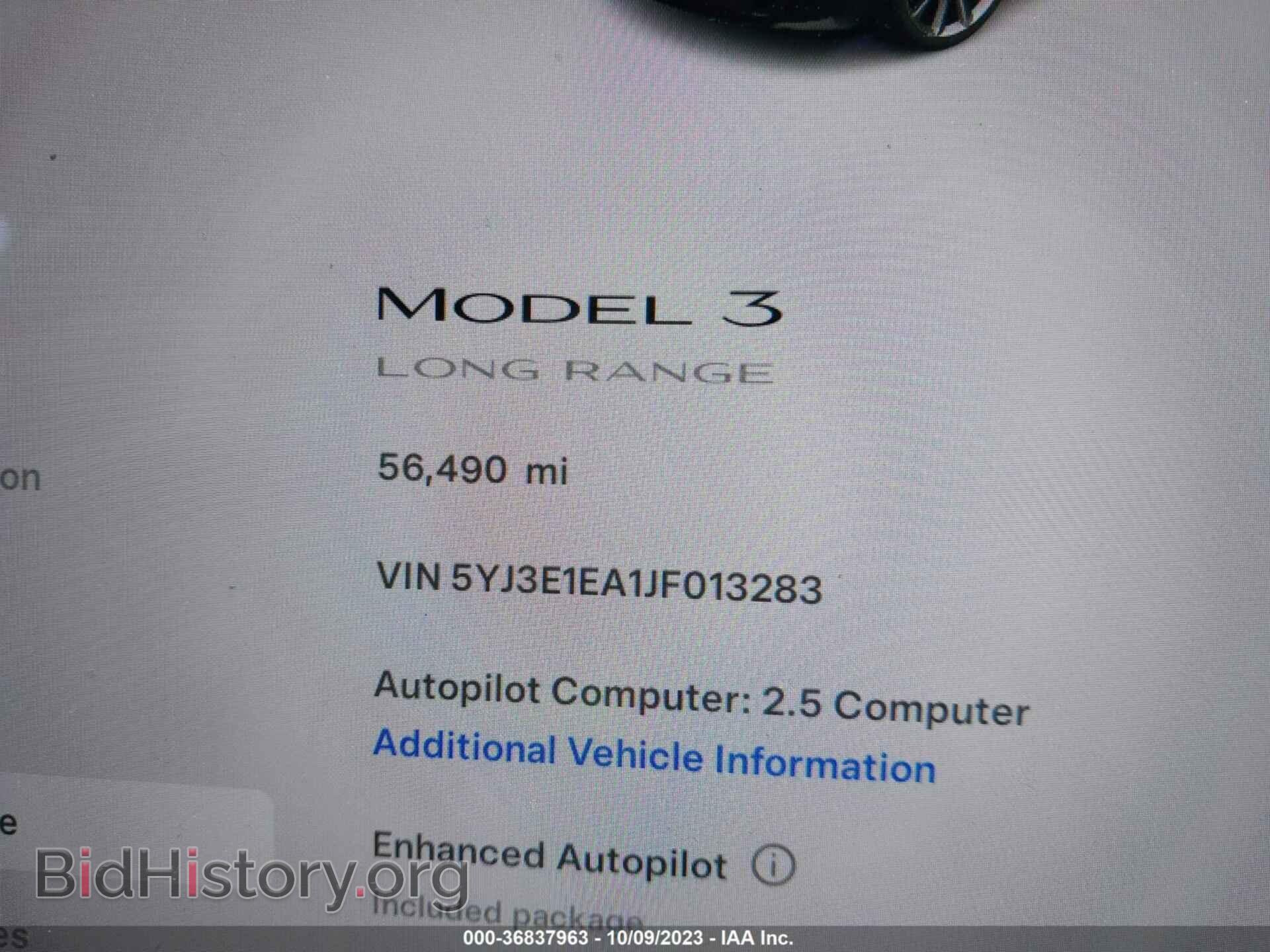 2018 TESLA MODEL 3 - VIN: 5YJ3E1EA1JF013283 - Фото 7