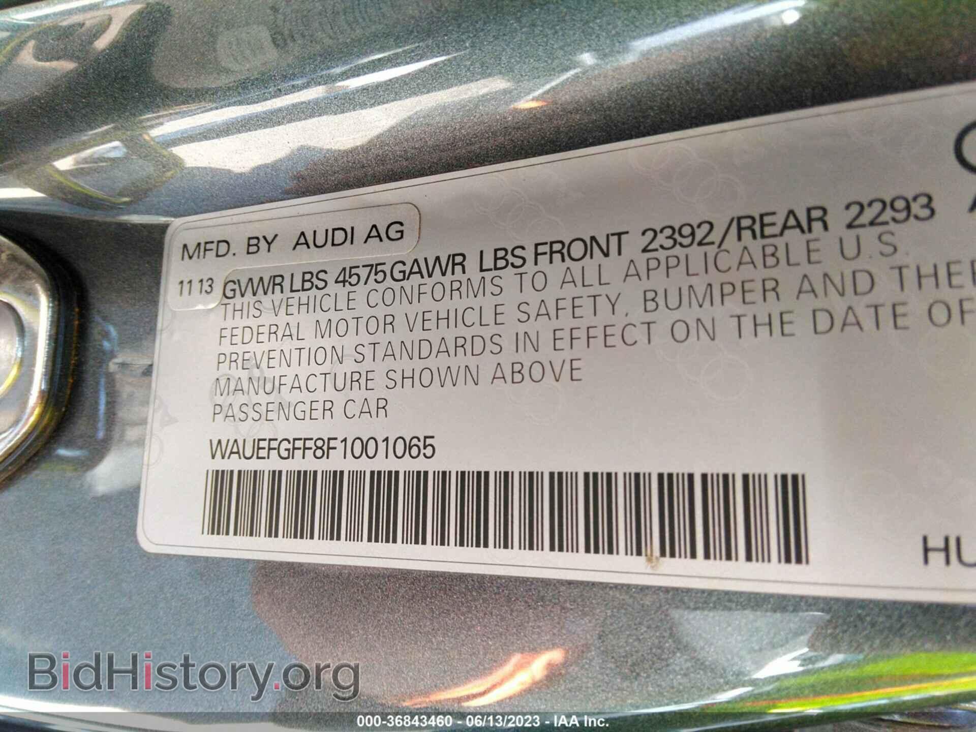 2015 AUDI A3 - VIN: WAUEFGFF8F1001065 - Фото 9