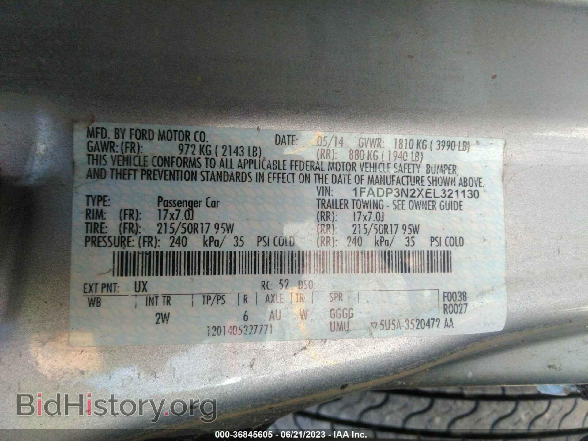 2014 FORD FOCUS - VIN: 1FADP3N2XEL321130 - Photo 9