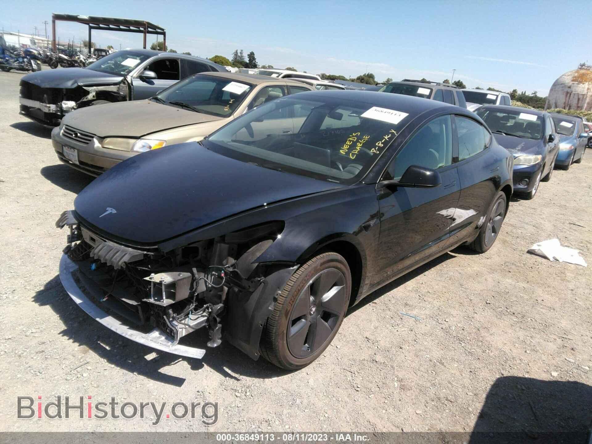 2022 TESLA MODEL 3 - VIN: 5YJ3E1EB4NF366003 - Фото 2