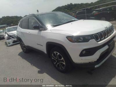 2022 Jeep COMPASS Limited, white — VIN 3C4NJDCB2NT155392, IAAI