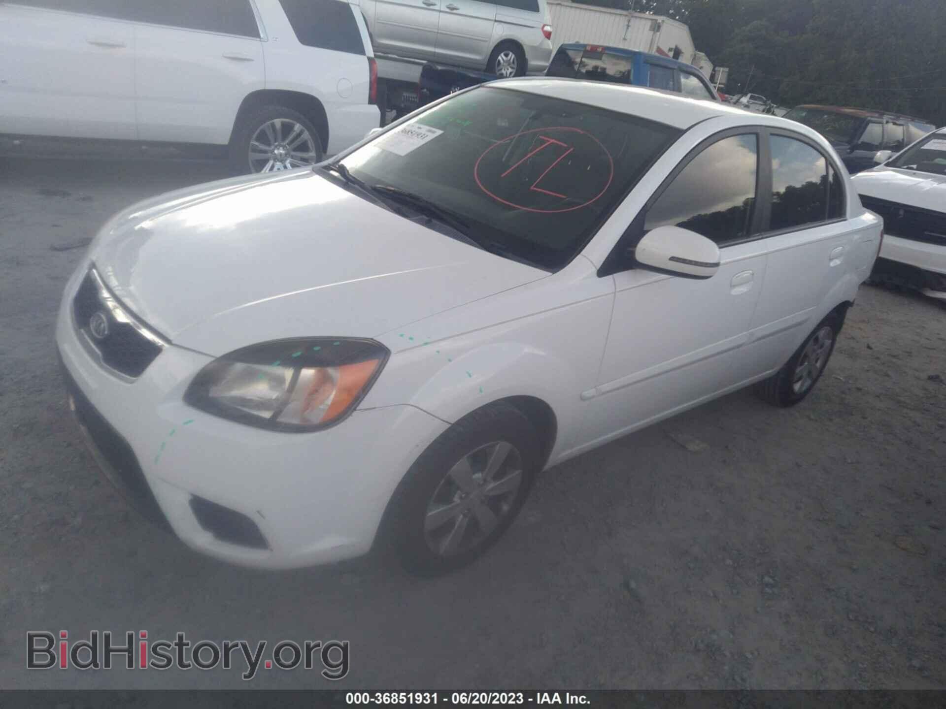 2011 KIA RIO - VIN: KNADH4A33B6714504 - Фото 2