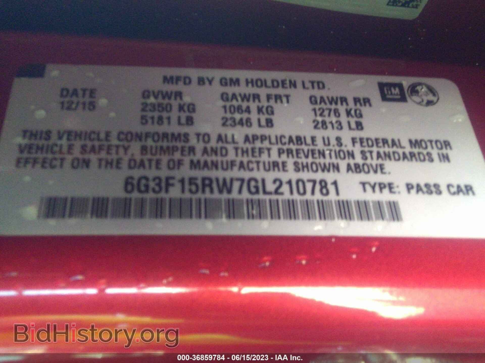 2016 CHEVROLET SS - VIN: 6G3F15RW7GL210781 - Photo 9