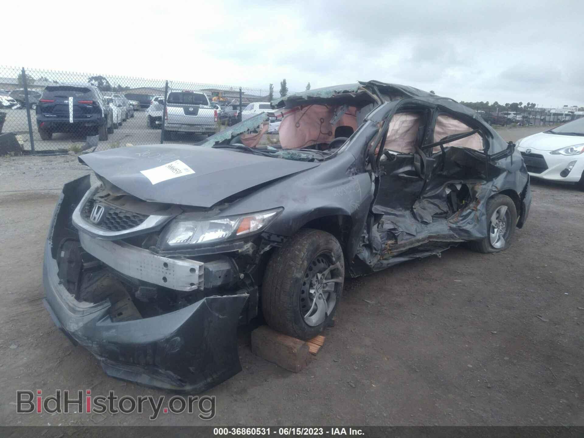 2013 HONDA CIVIC - VIN: 19XFB2F54DE275709 - Фото 2