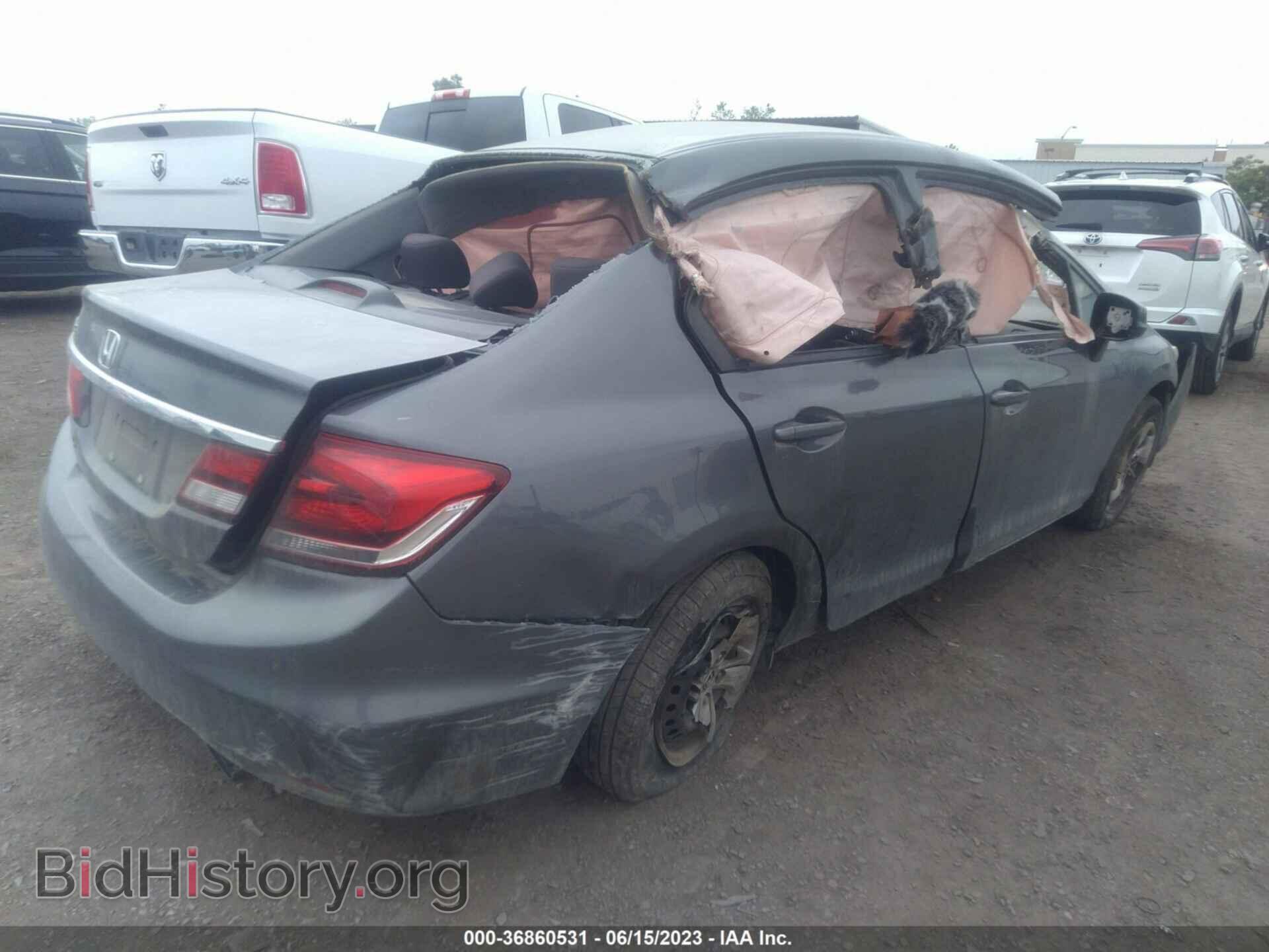 2013 HONDA CIVIC - VIN: 19XFB2F54DE275709 - Фото 4