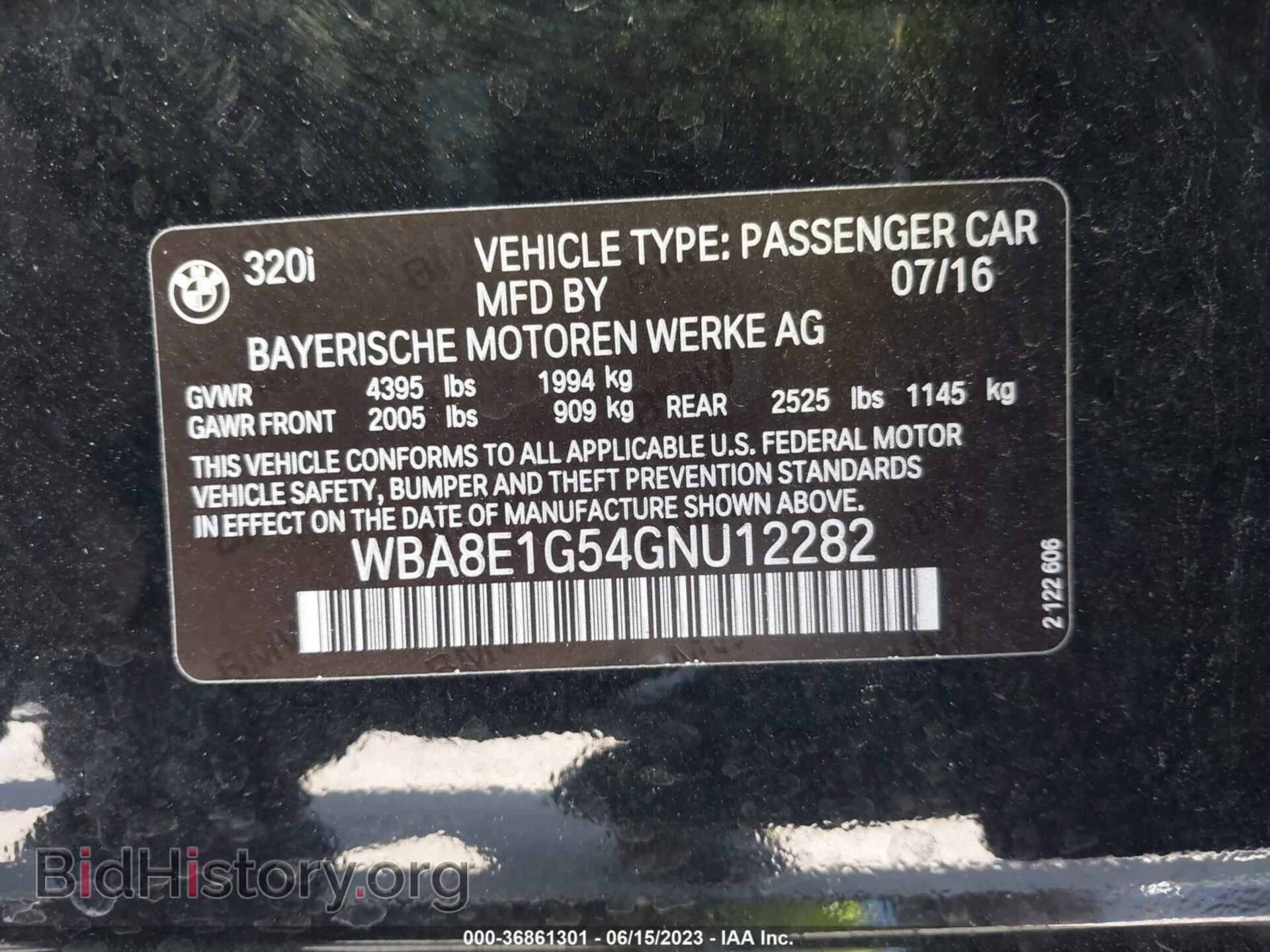 2016 BMW 320I - VIN: WBA8E1G54GNU12282 - Photo 9