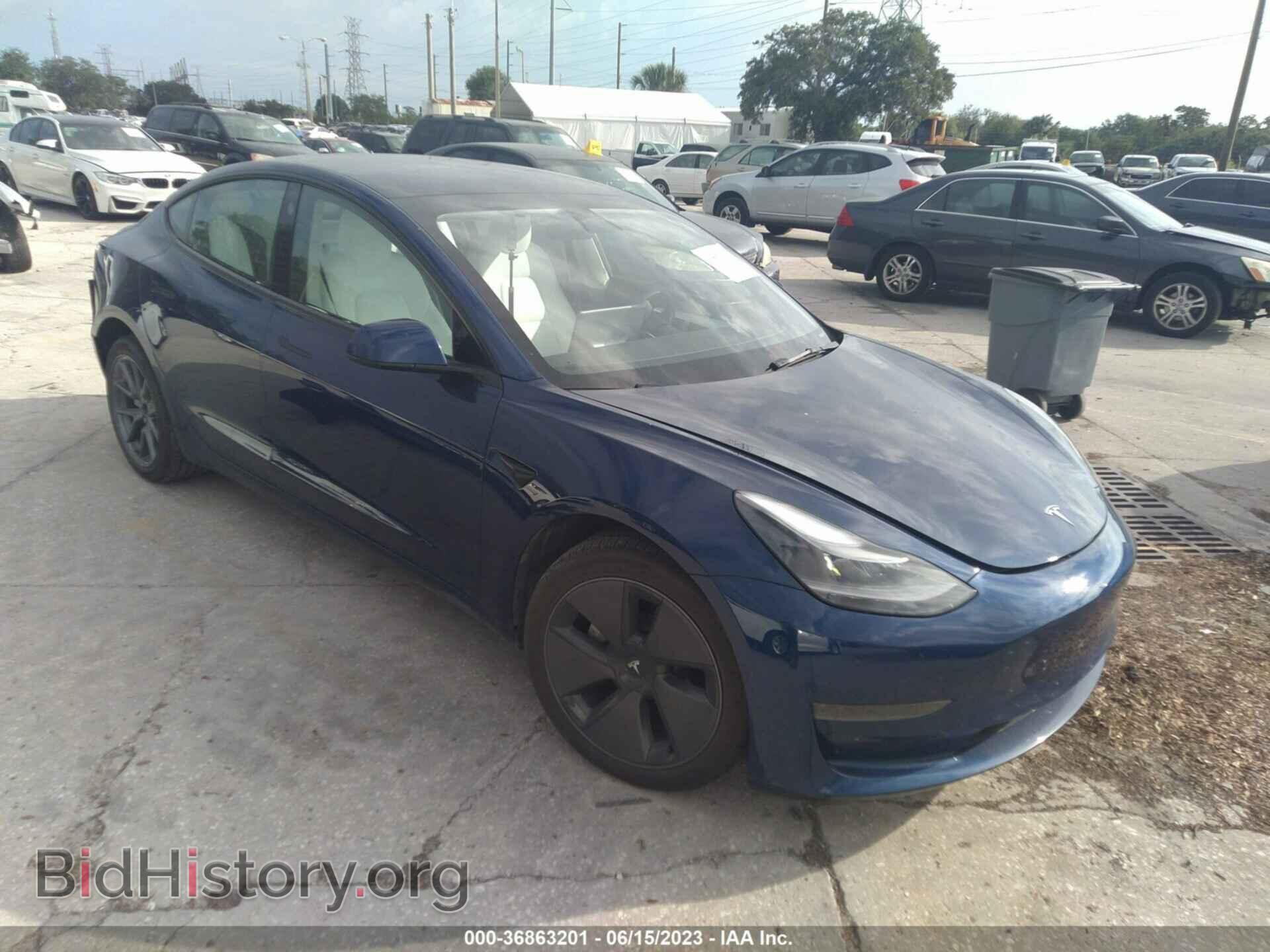 Фотография 5YJ3E1EA3NF314837 - TESLA MODEL 3 2022