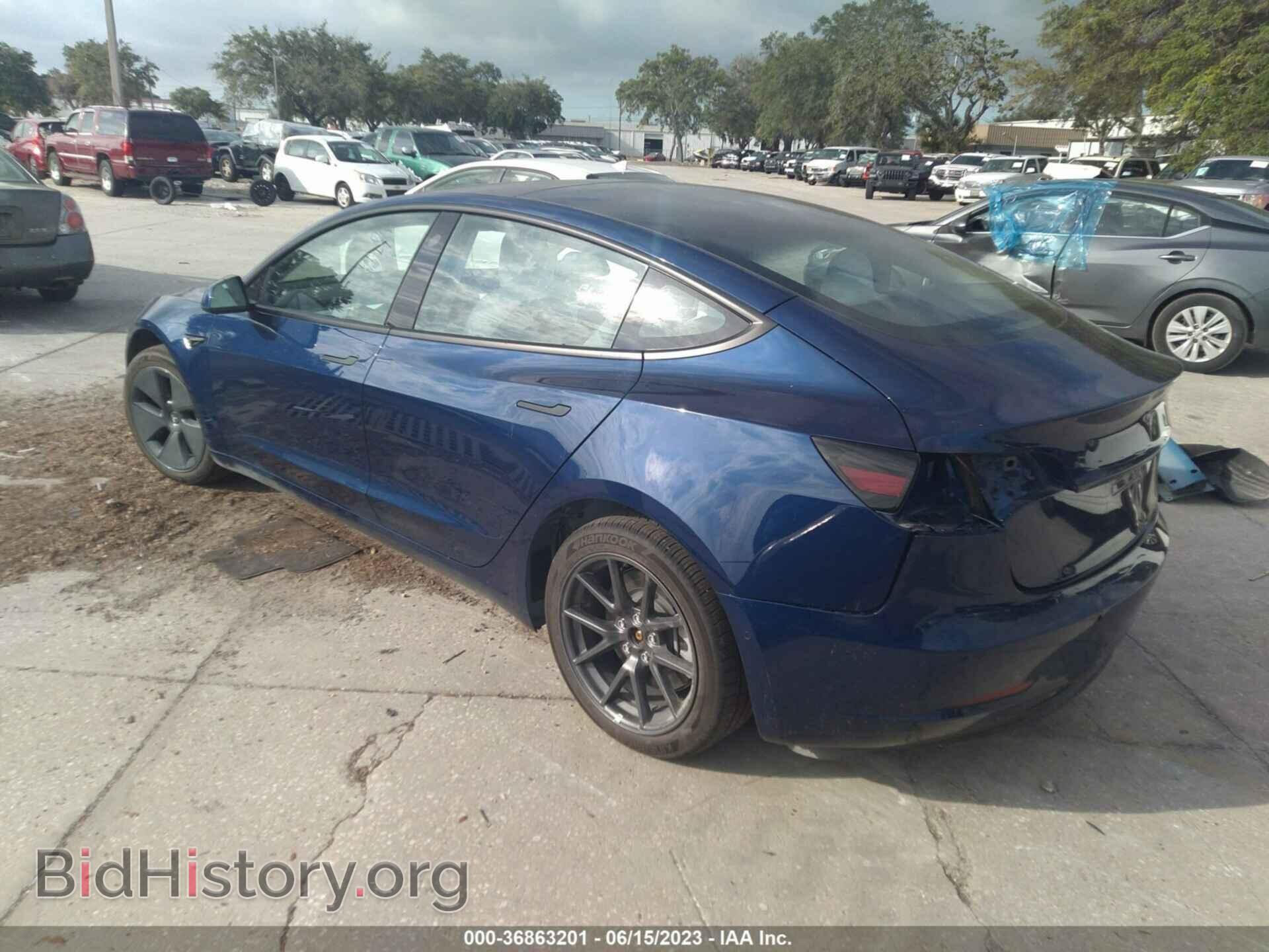 2022 TESLA MODEL 3 - VIN: 5YJ3E1EA3NF314837 - Фото 3