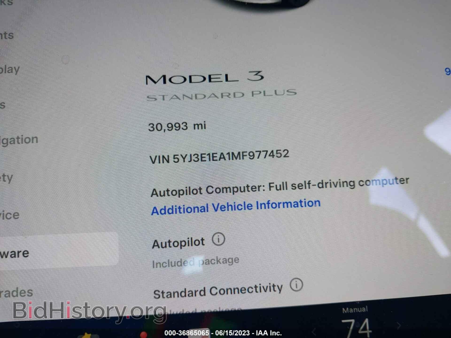 2021 TESLA MODEL 3 - VIN: 5YJ3E1EA1MF977452 - Фото 15