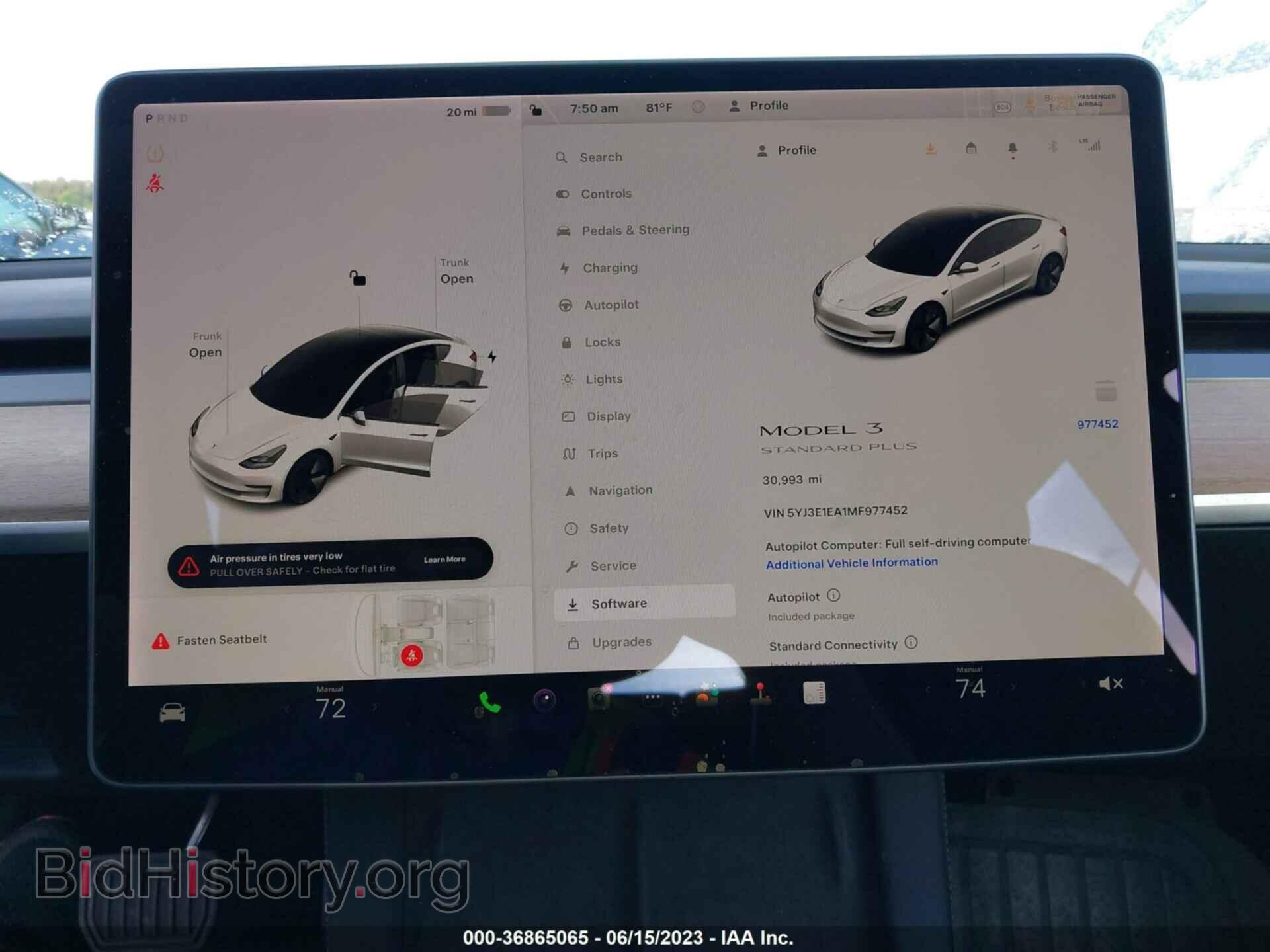 2021 TESLA MODEL 3 - VIN: 5YJ3E1EA1MF977452 - Фото 18