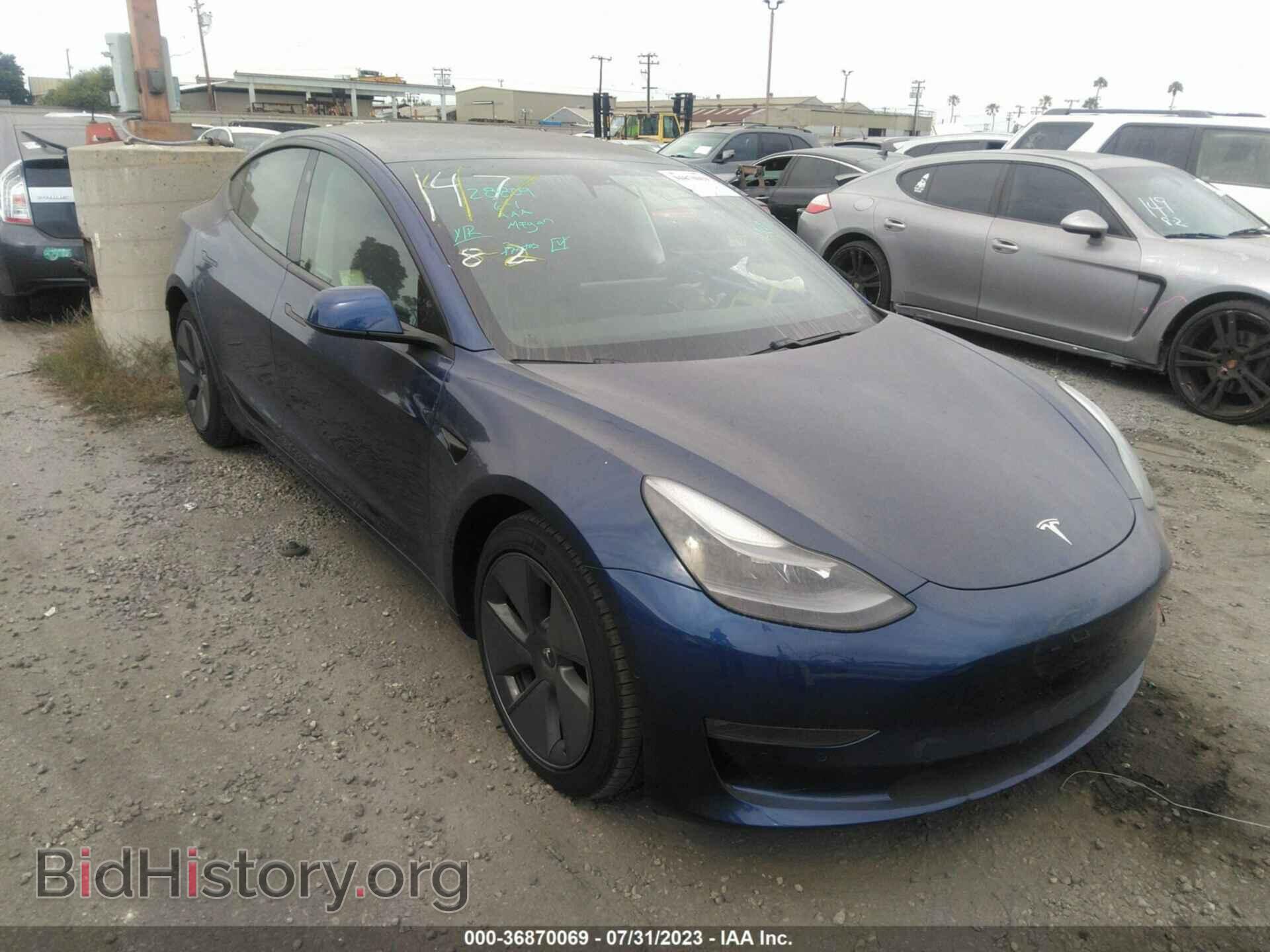 Photo 5YJ3E1EBXMF995733 - TESLA MODEL 3 2021