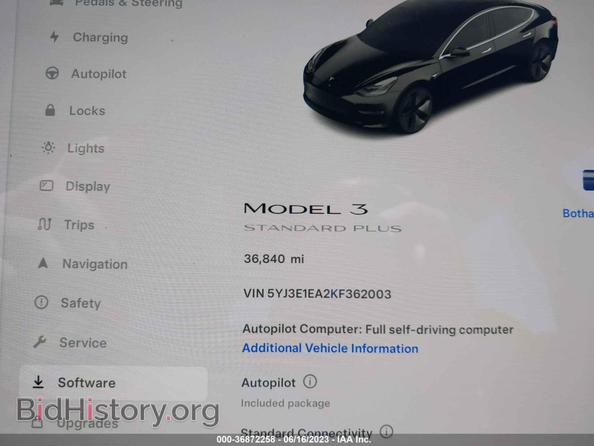 2019 TESLA MODEL 3 - VIN: 5YJ3E1EA2KF362003 - Фото 7