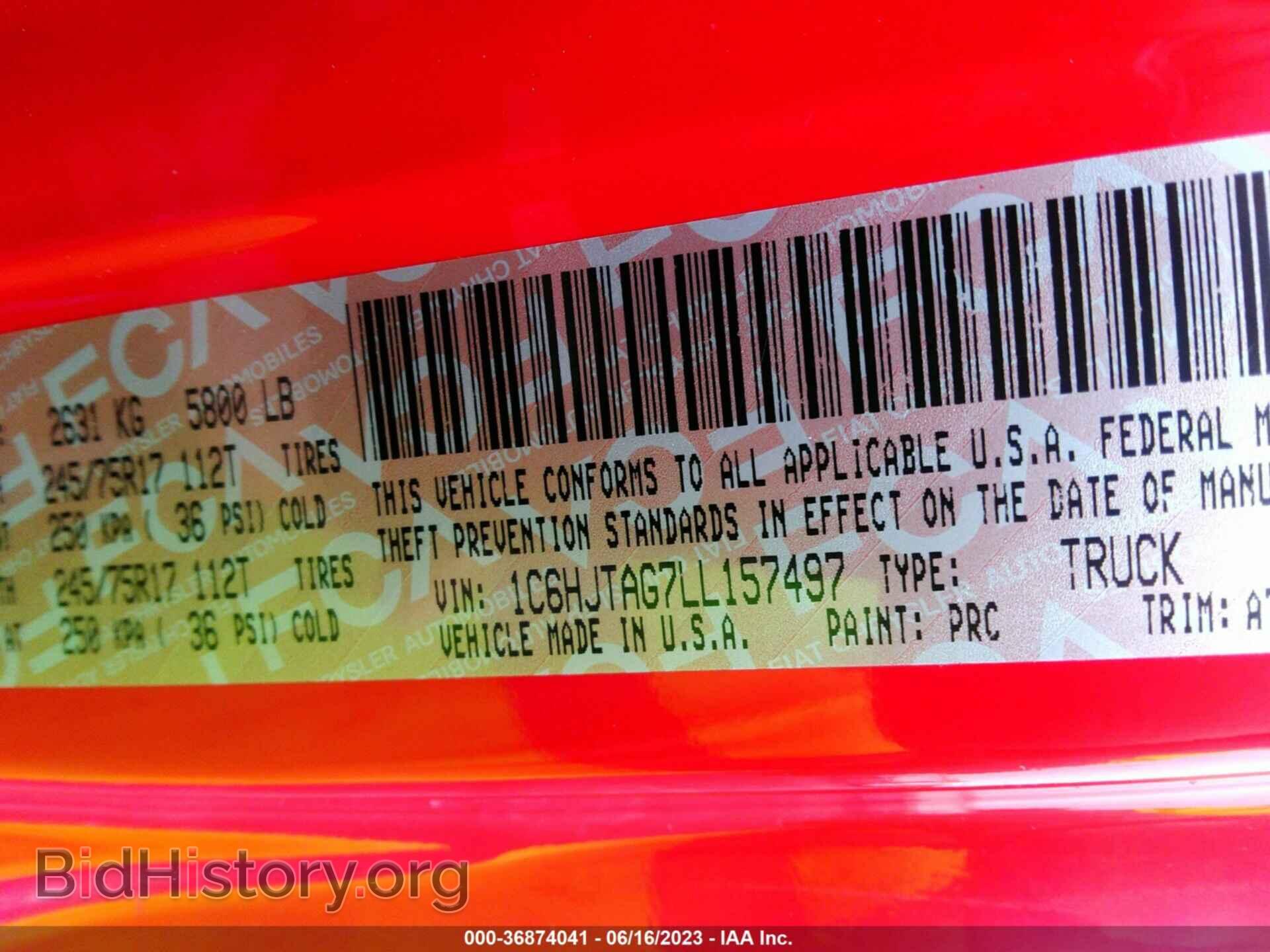 2020 JEEP GLADIATOR - VIN: 1C6HJTAG7LL157497 - Фото 9