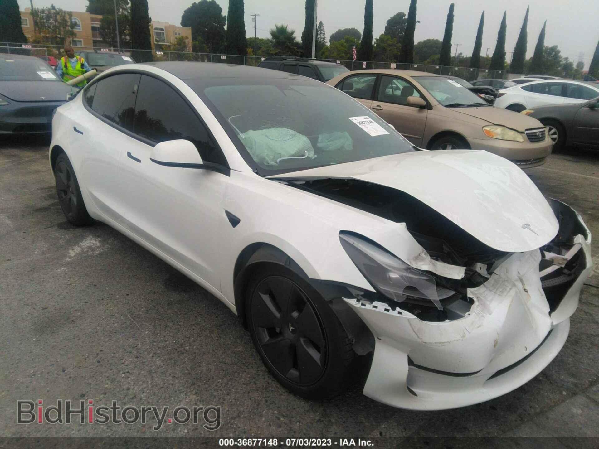 Photo 5YJ3E1EB3MF980037 - TESLA MODEL 3 2021