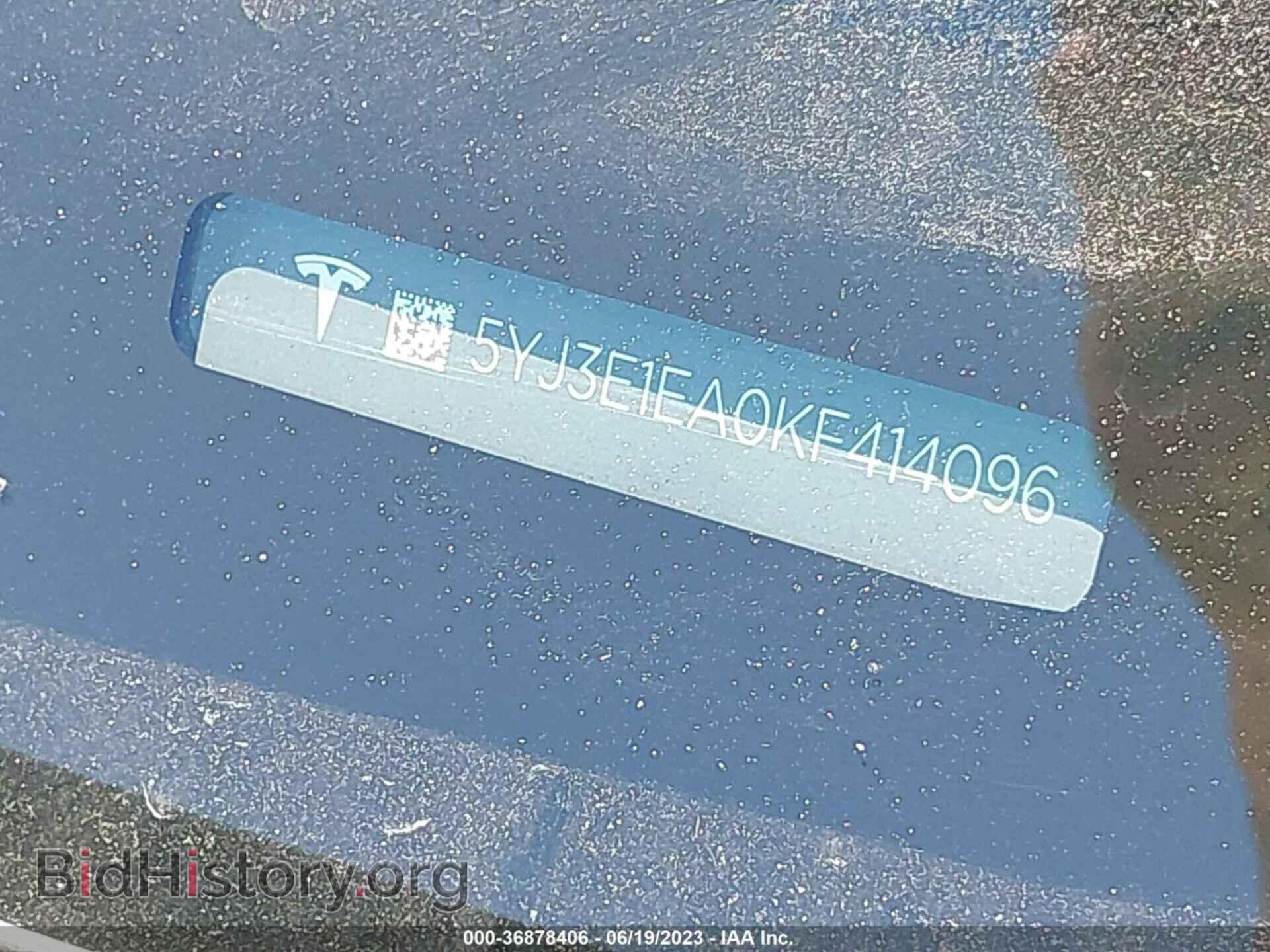 2019 TESLA MODEL 3 - VIN: 5YJ3E1EA0KF414096 - Photo 9