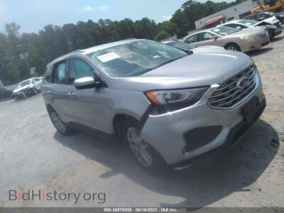 2021 Ford EDGE SEL, серебристый — VIN 2FMPK3J94MBA46910, IAAI