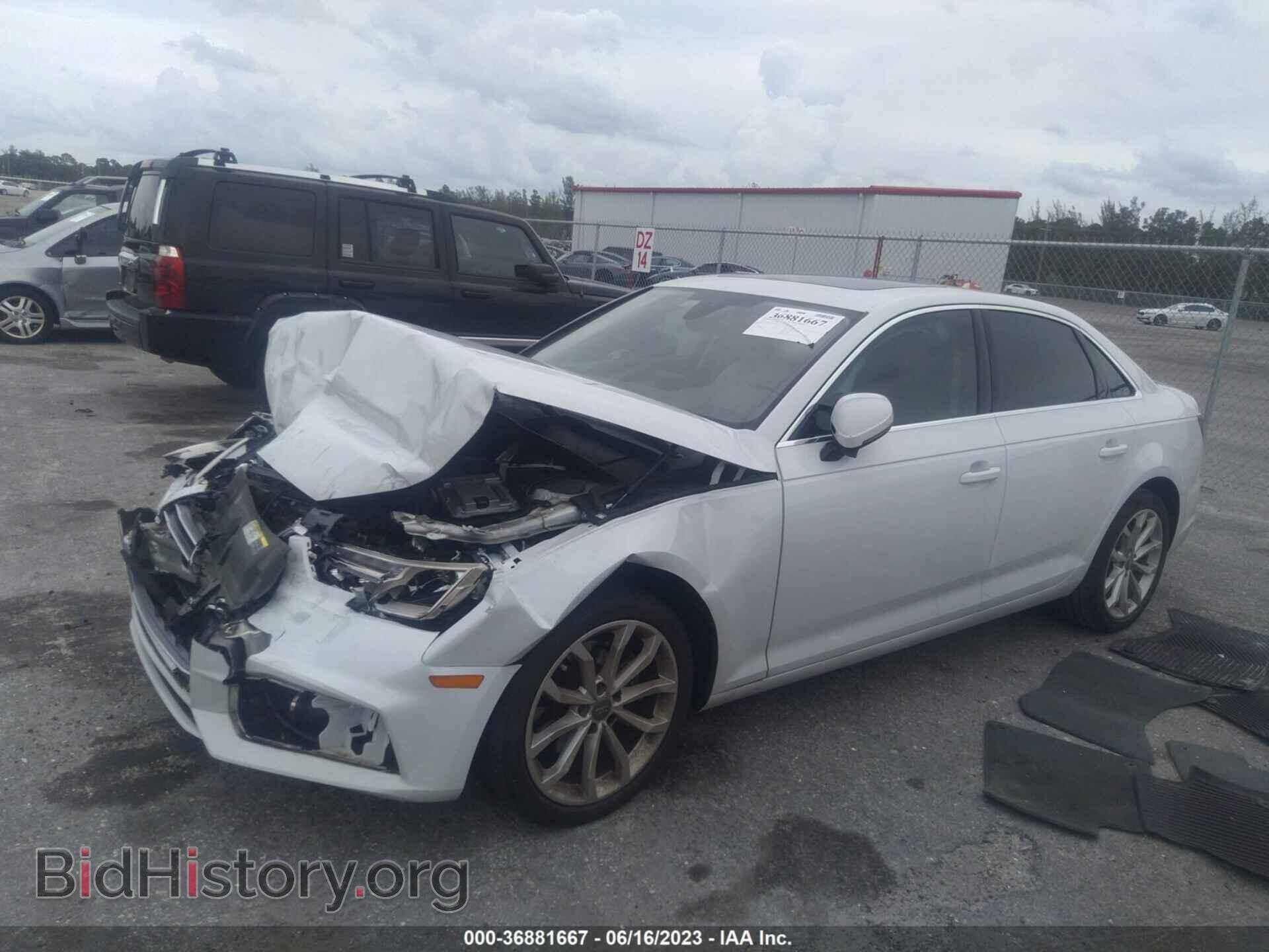 2019 AUDI A4 - VIN: WAUGMAF47KN001622 - Фото 2