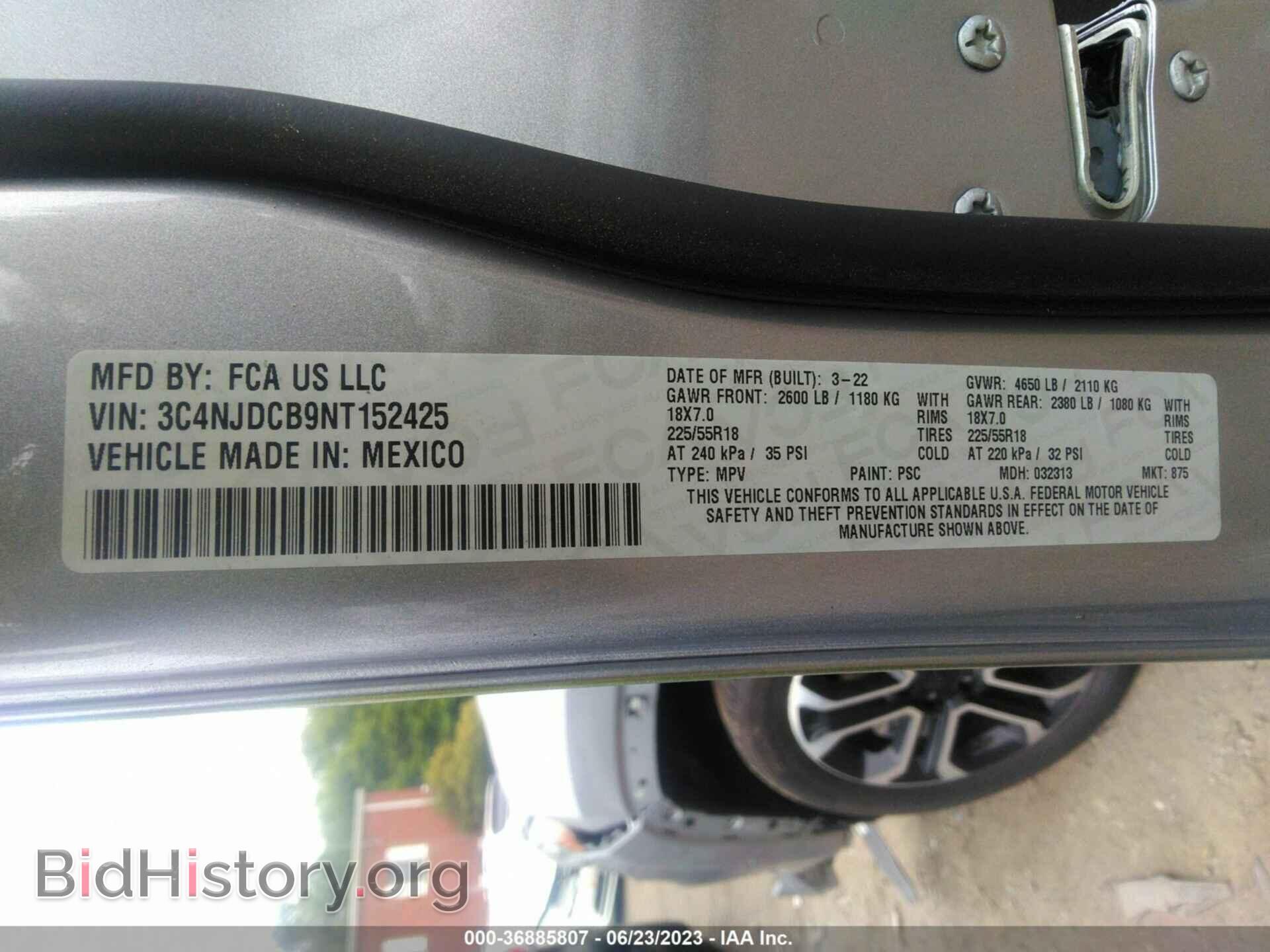 2022 JEEP COMPASS - VIN: 3C4NJDCB9NT152425 - Photo 9