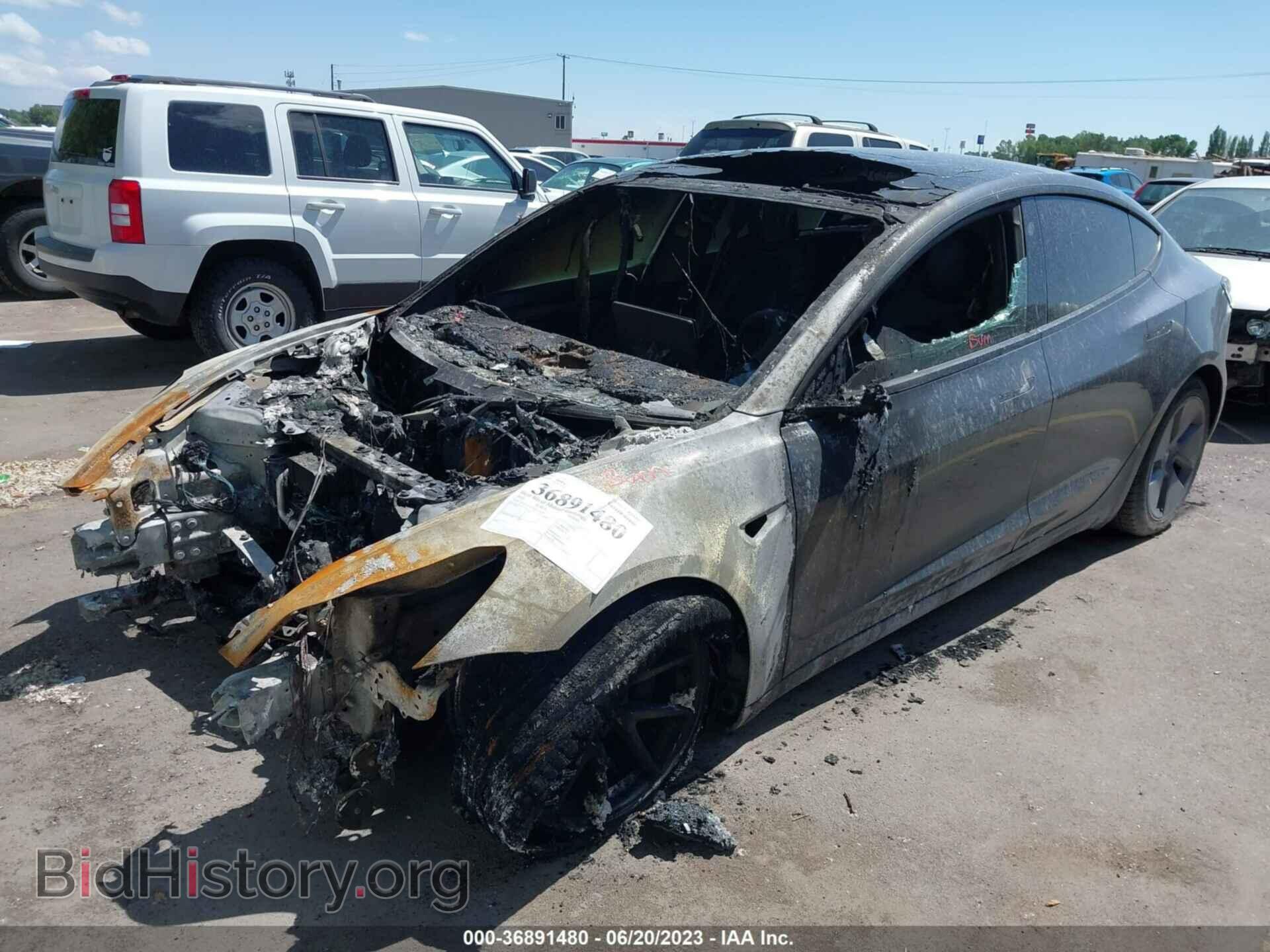2022 TESLA MODEL 3 - VIN: 5YJ3E1EB5NF177828 - Фото 2