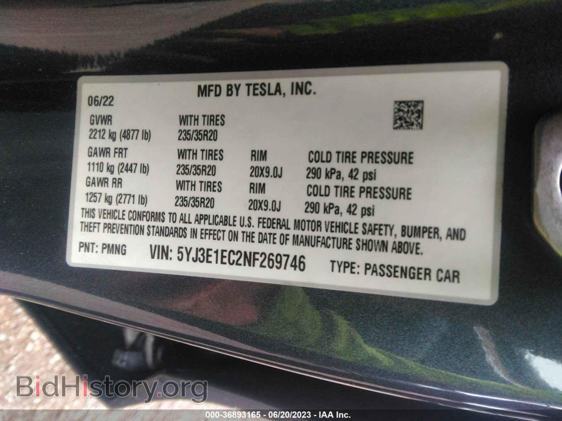 2022 TESLA MODEL 3 - VIN: 5YJ3E1EC2NF269746 - Photo 9