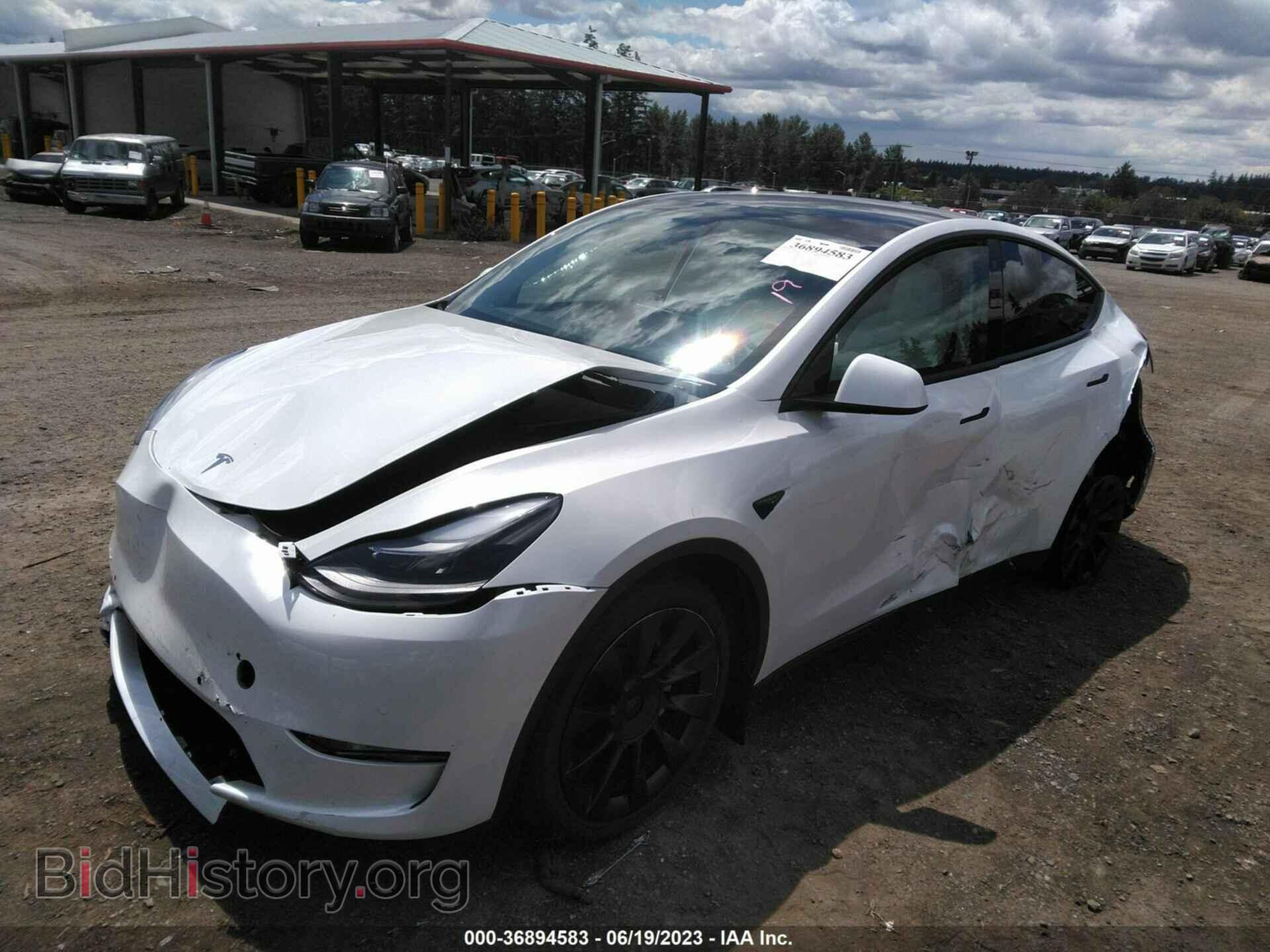 2022 TESLA MODEL Y - VIN: 7SAYGDEE4NF550405 - Фото 2