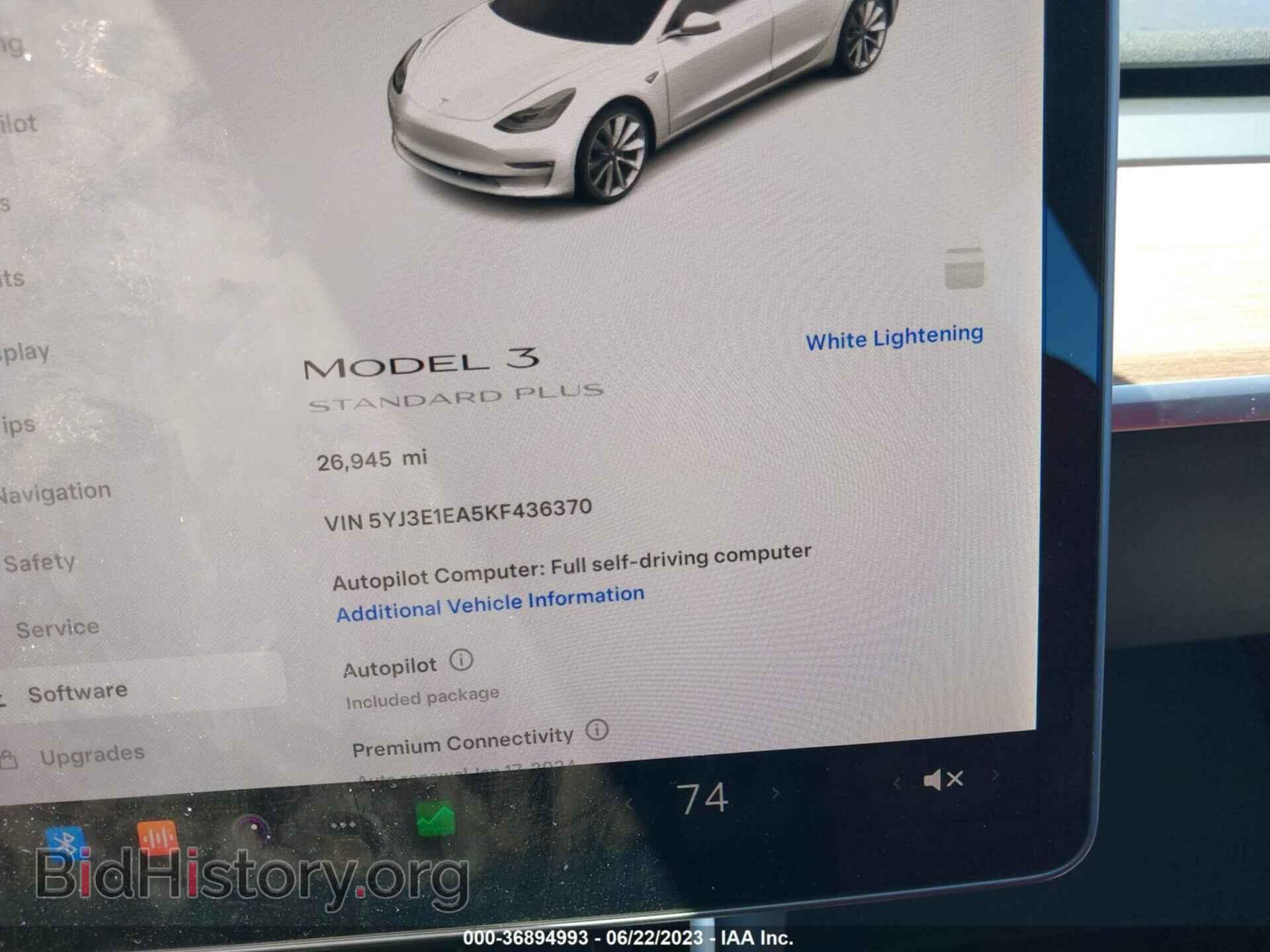 2019 TESLA MODEL 3 - VIN: 5YJ3E1EA5KF436370 - Photo 7