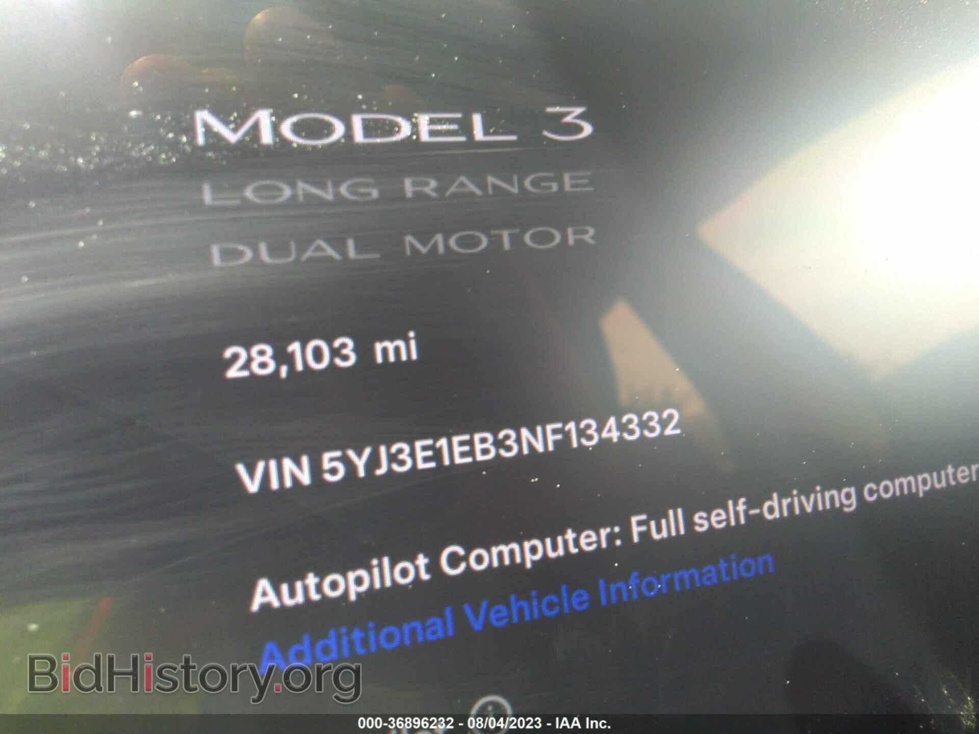2022 TESLA MODEL 3 - VIN: 5YJ3E1EB3NF134332 - Фото 7