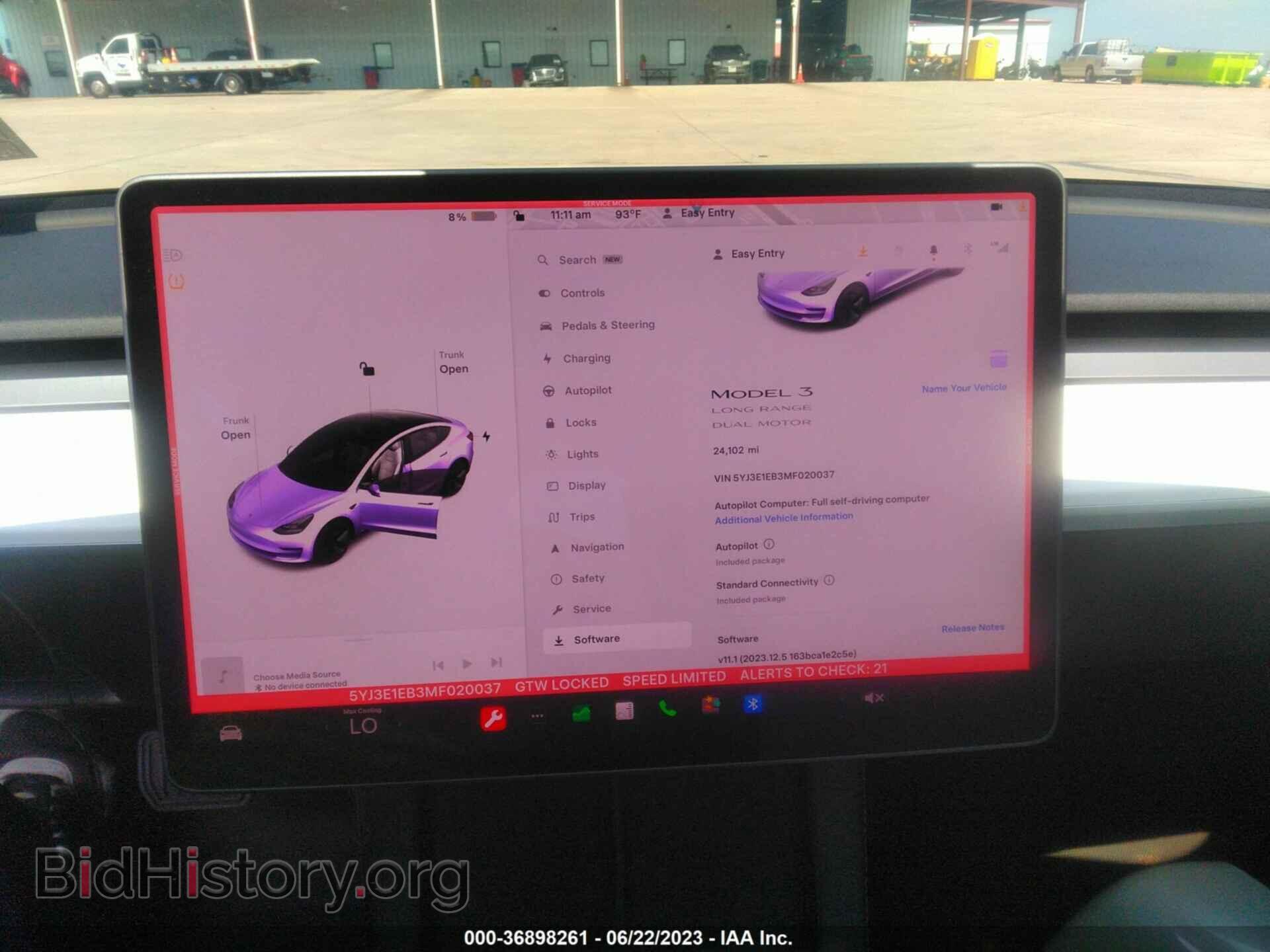 2021 TESLA MODEL 3 - VIN: 5YJ3E1EB3MF020037 - Фото 17