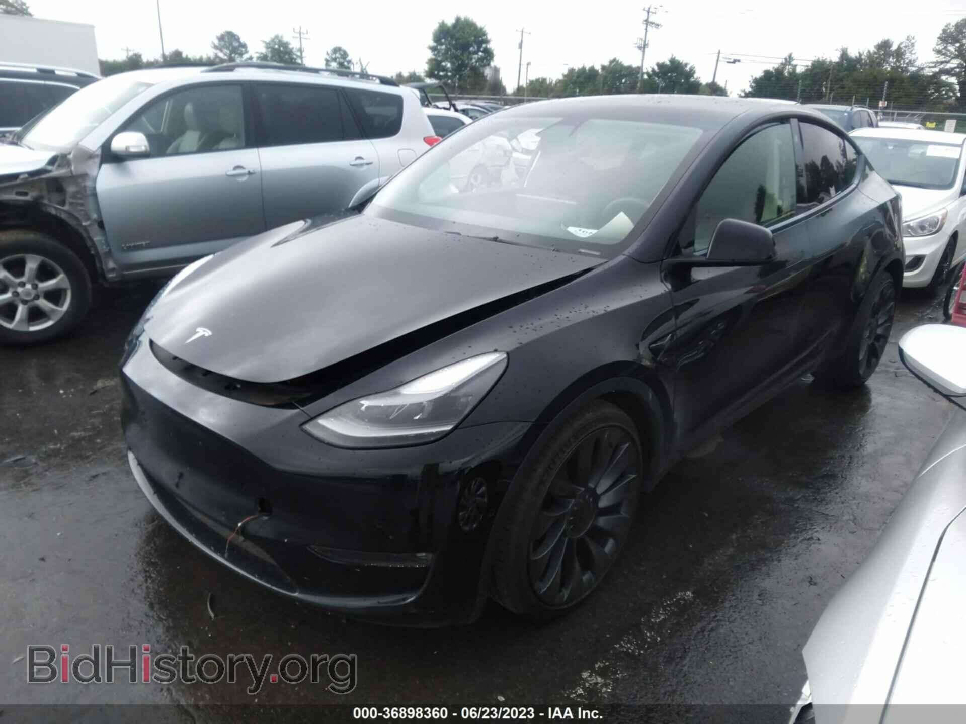2021 TESLA MODEL Y - VIN: 5YJYGDEF8MF134099 - Фото 2