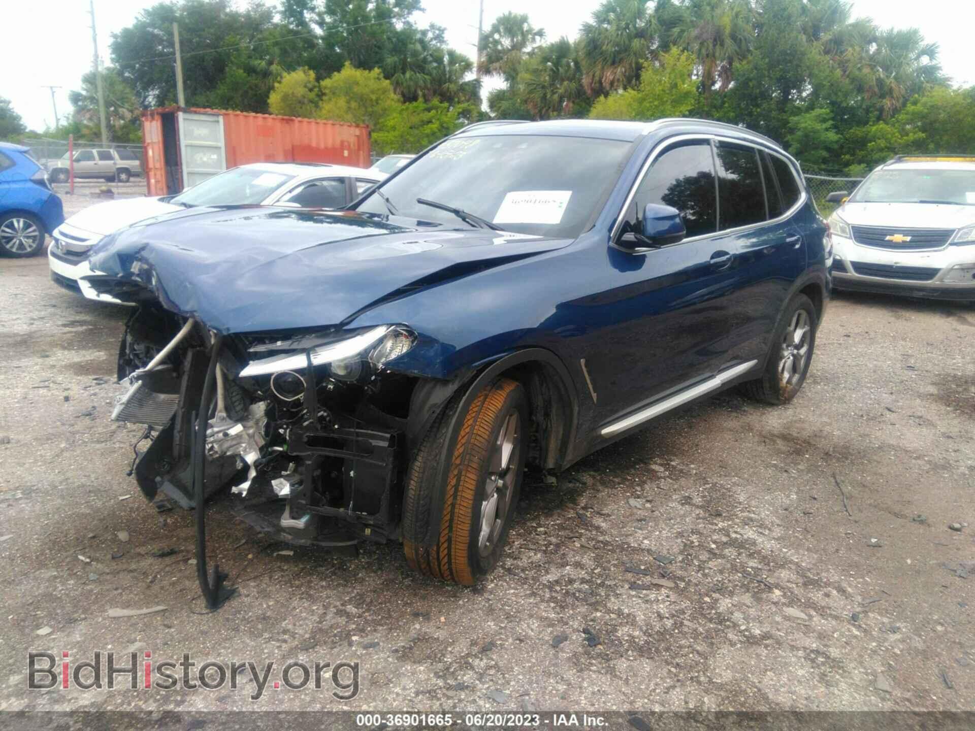 2021 BMW X3 - VIN: 5UXTY3C02M9E50738 - Фото 2