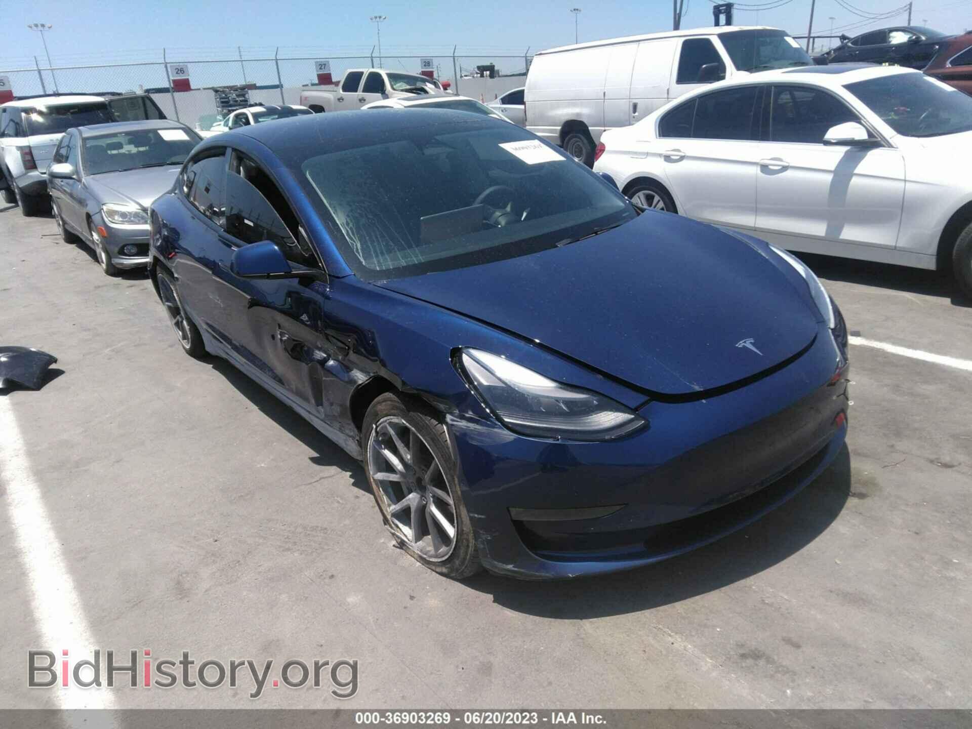 Photo 5YJ3E1EB5NF345855 - TESLA MODEL 3 2022