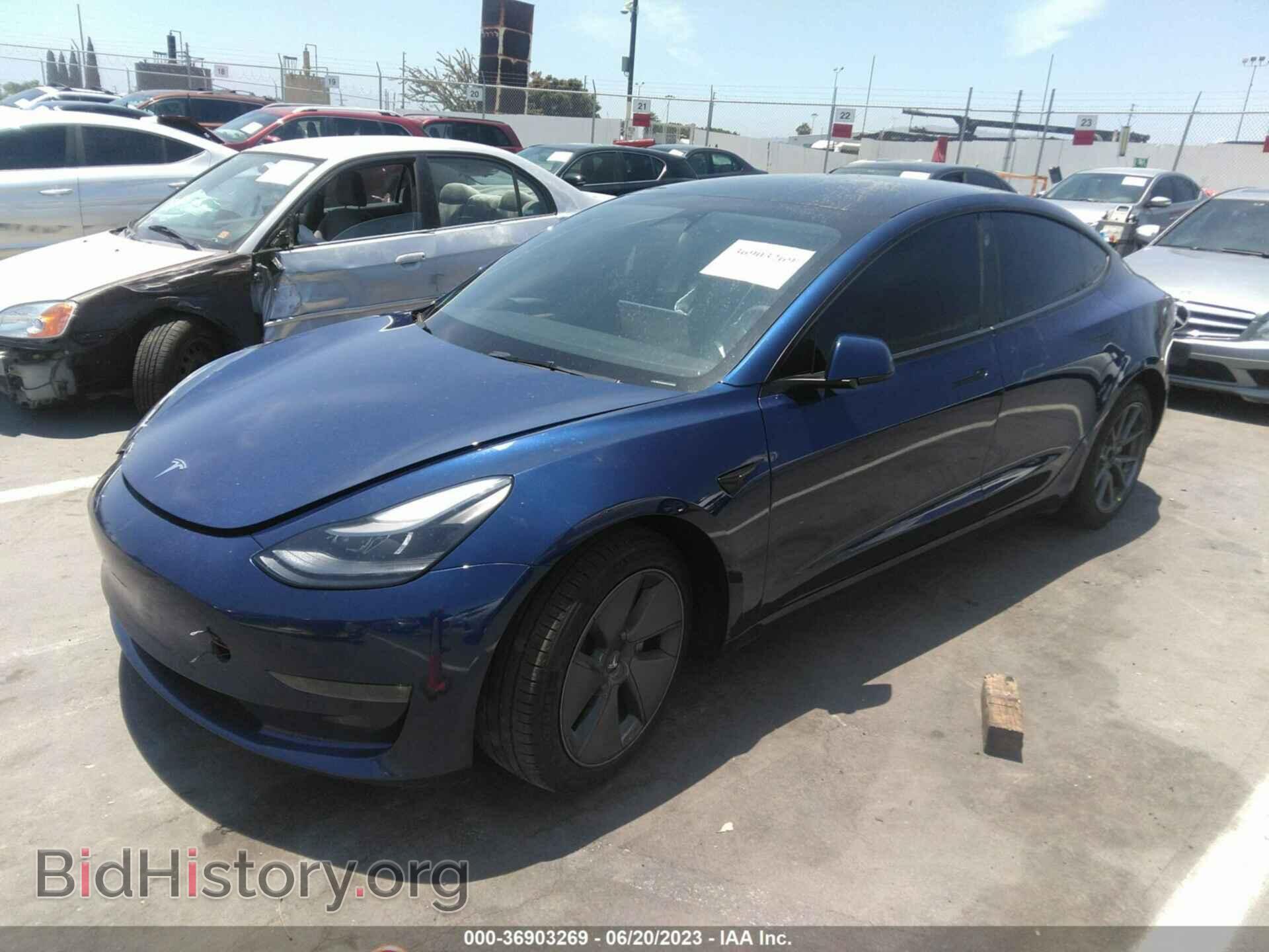 2022 TESLA MODEL 3 - VIN: 5YJ3E1EB5NF345855 - Фото 2